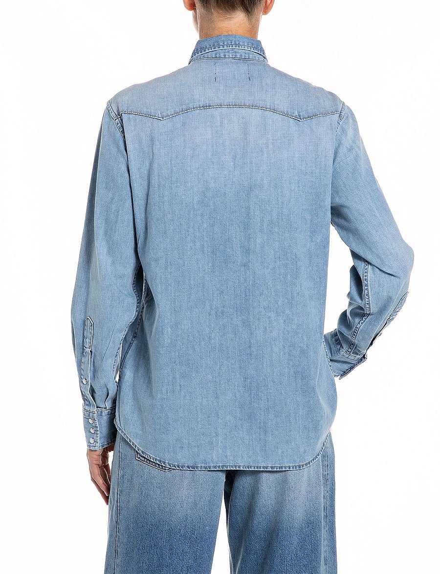 Replay - Shirt OVER - jeanshemden - blue - 3
