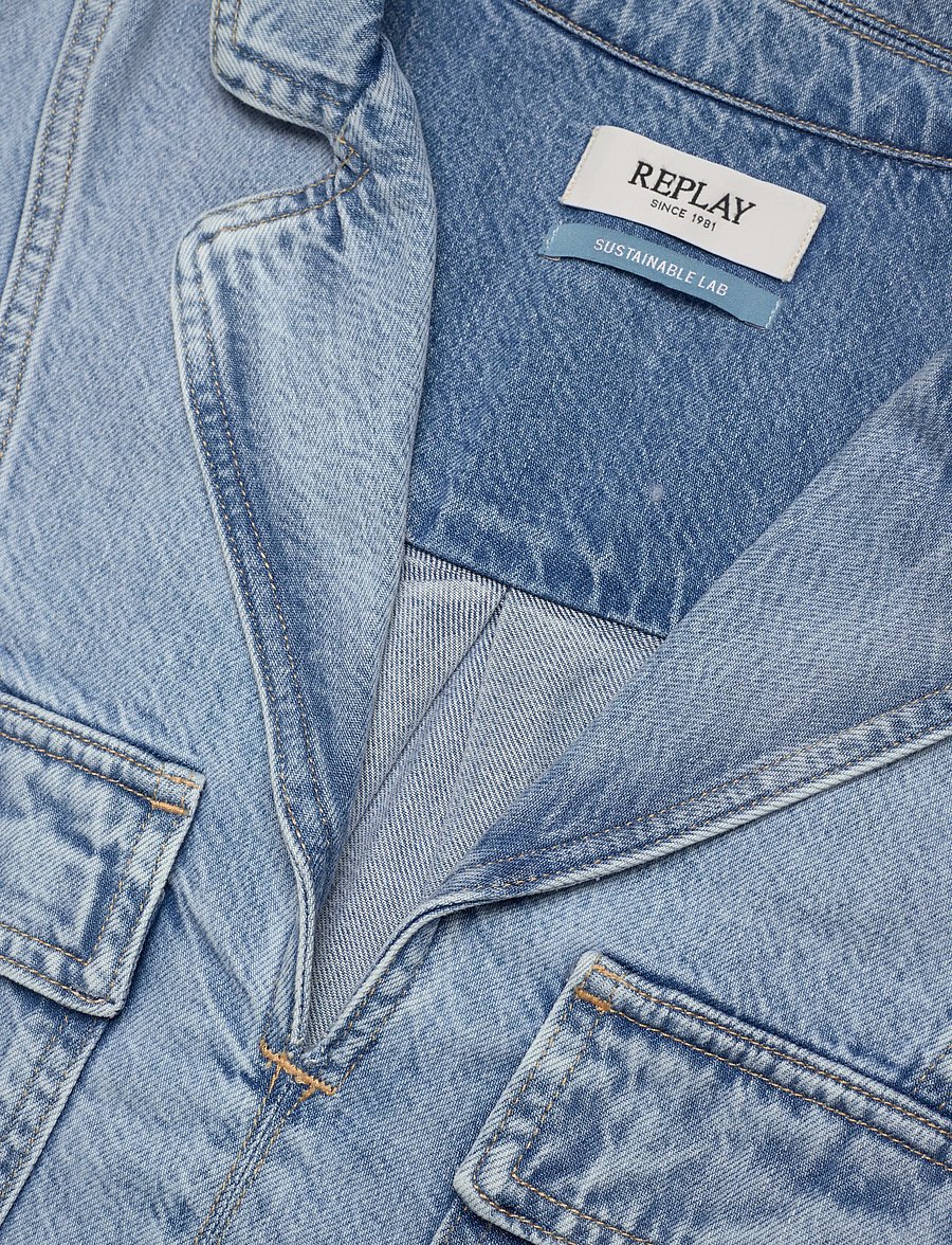 Replay - Shirt COMFORT - denimskjorter - blue - 4