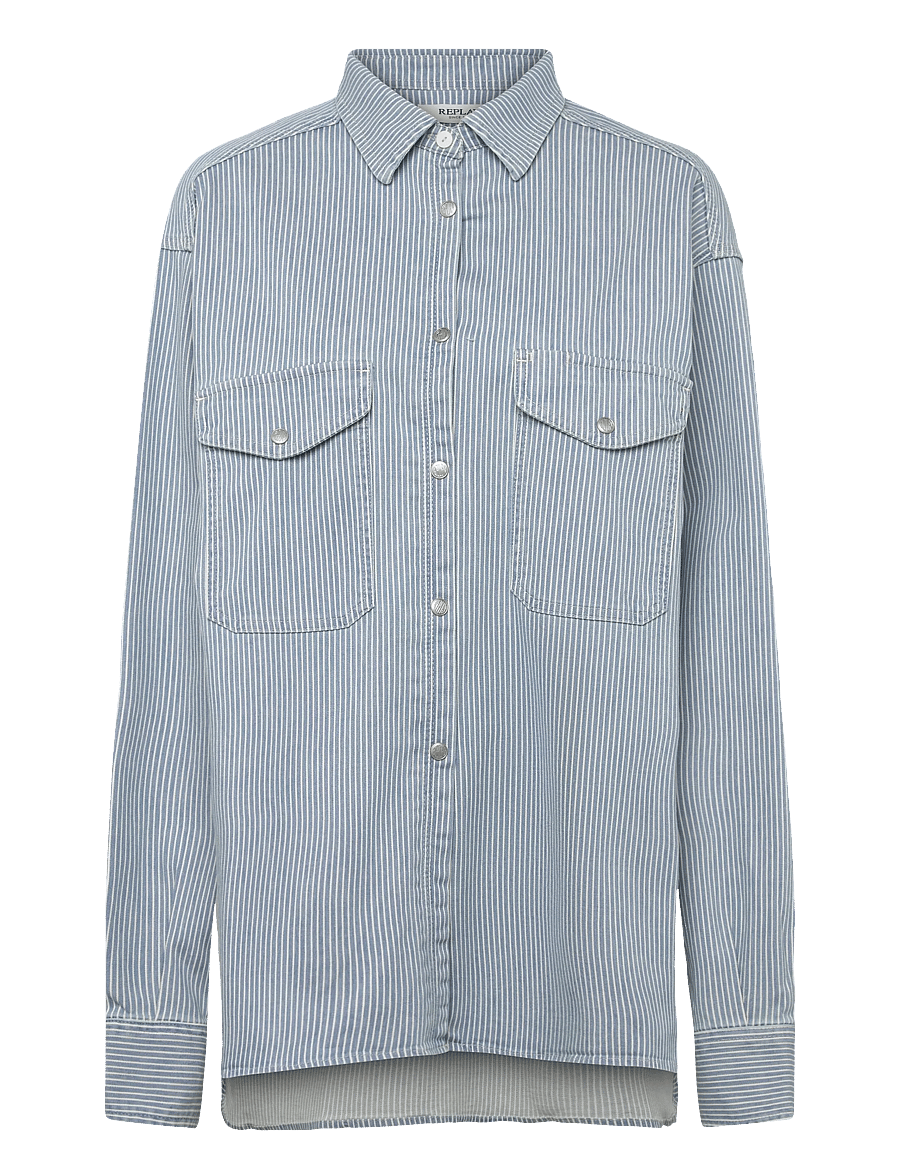 Replay - Shirt OVER 9ZERO1 - jeanshemden - medium blue - 1