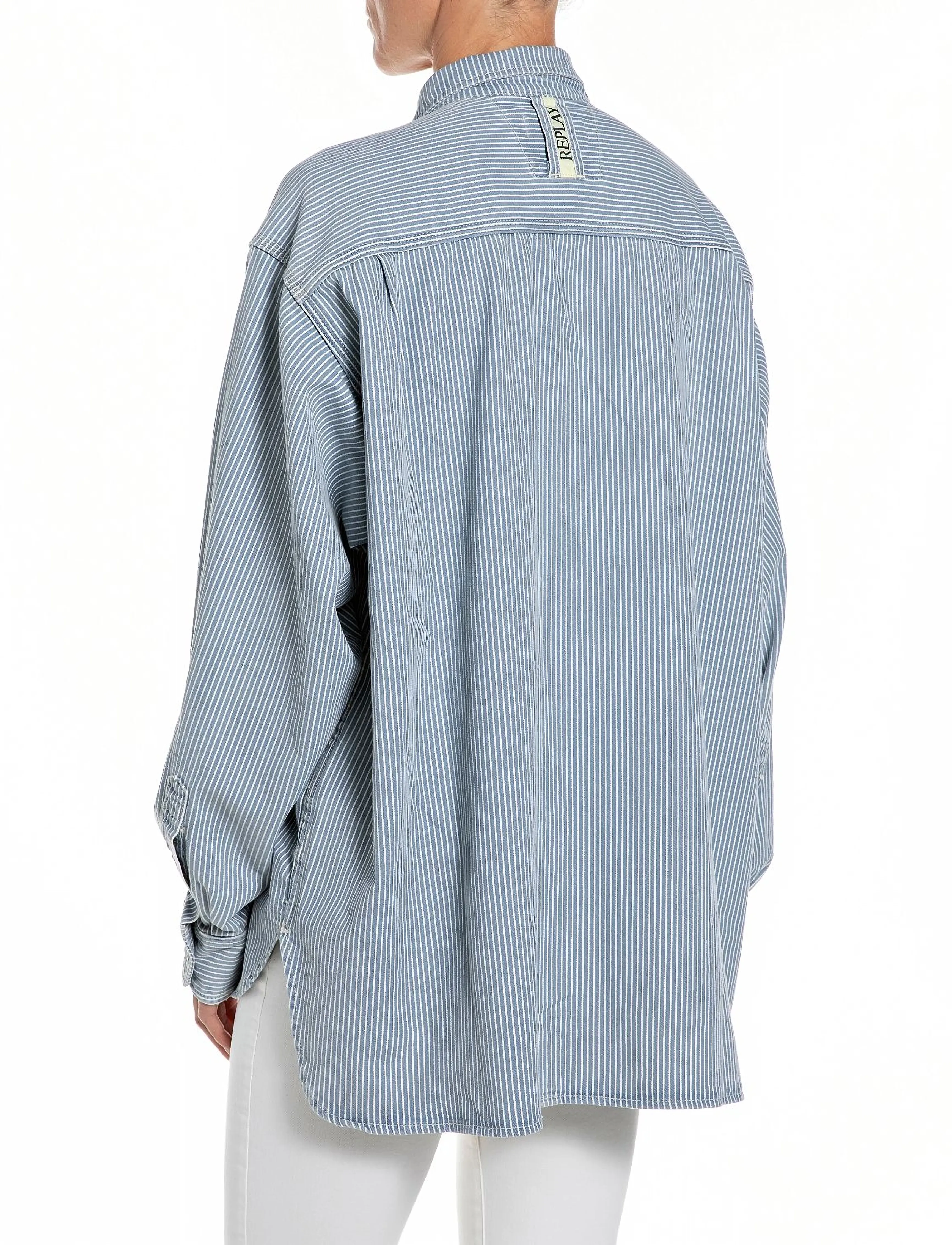 Replay - Shirt OVER 9ZERO1 - denimskjorter - medium blue - 3