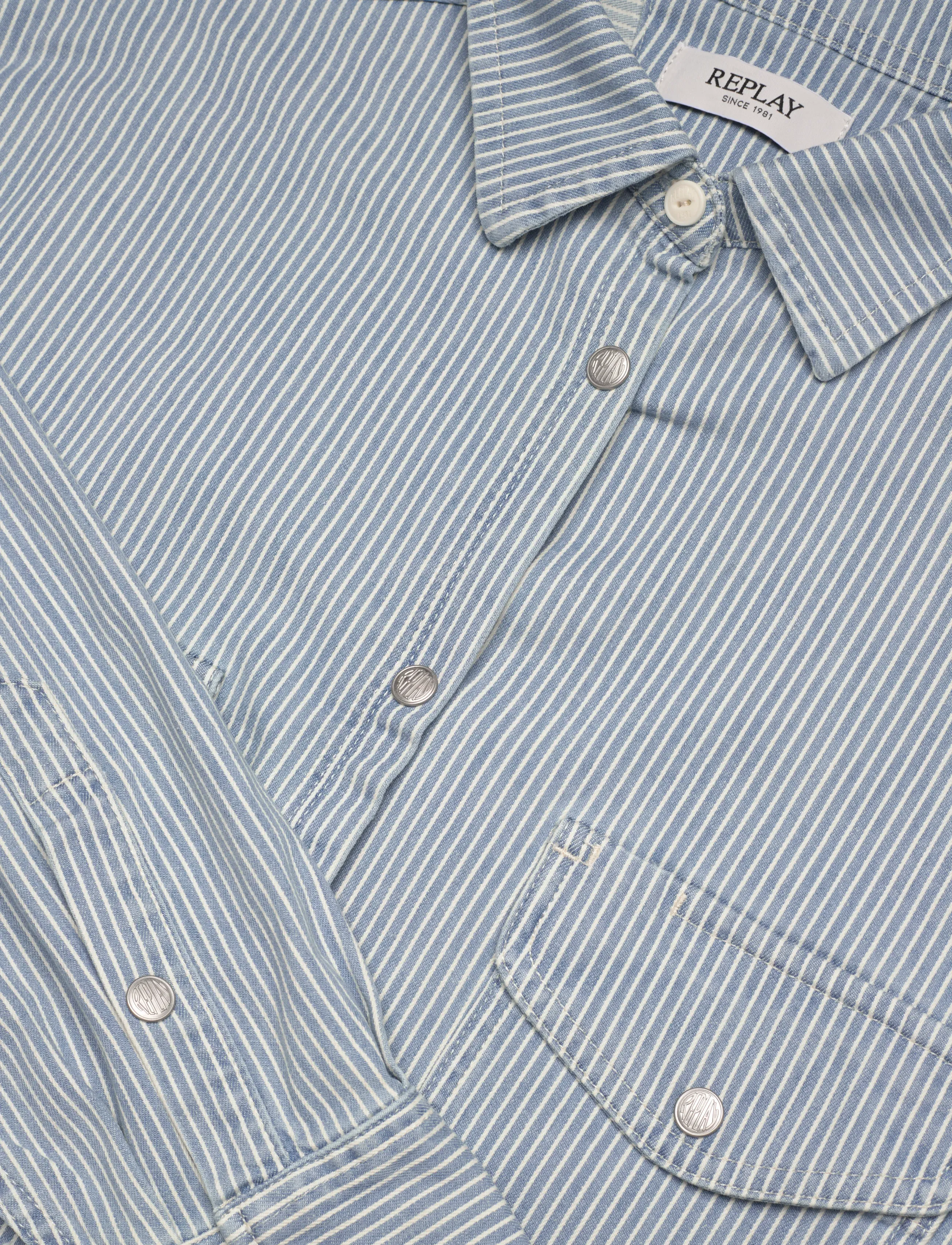 Replay - Shirt OVER 9ZERO1 - denimskjorter - medium blue - 4