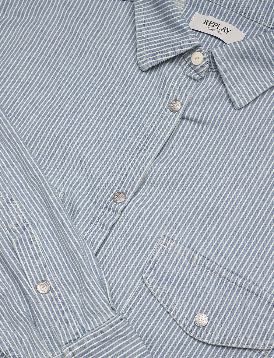 Replay - Shirt OVER 9ZERO1 - jeanshemden - medium blue - 4