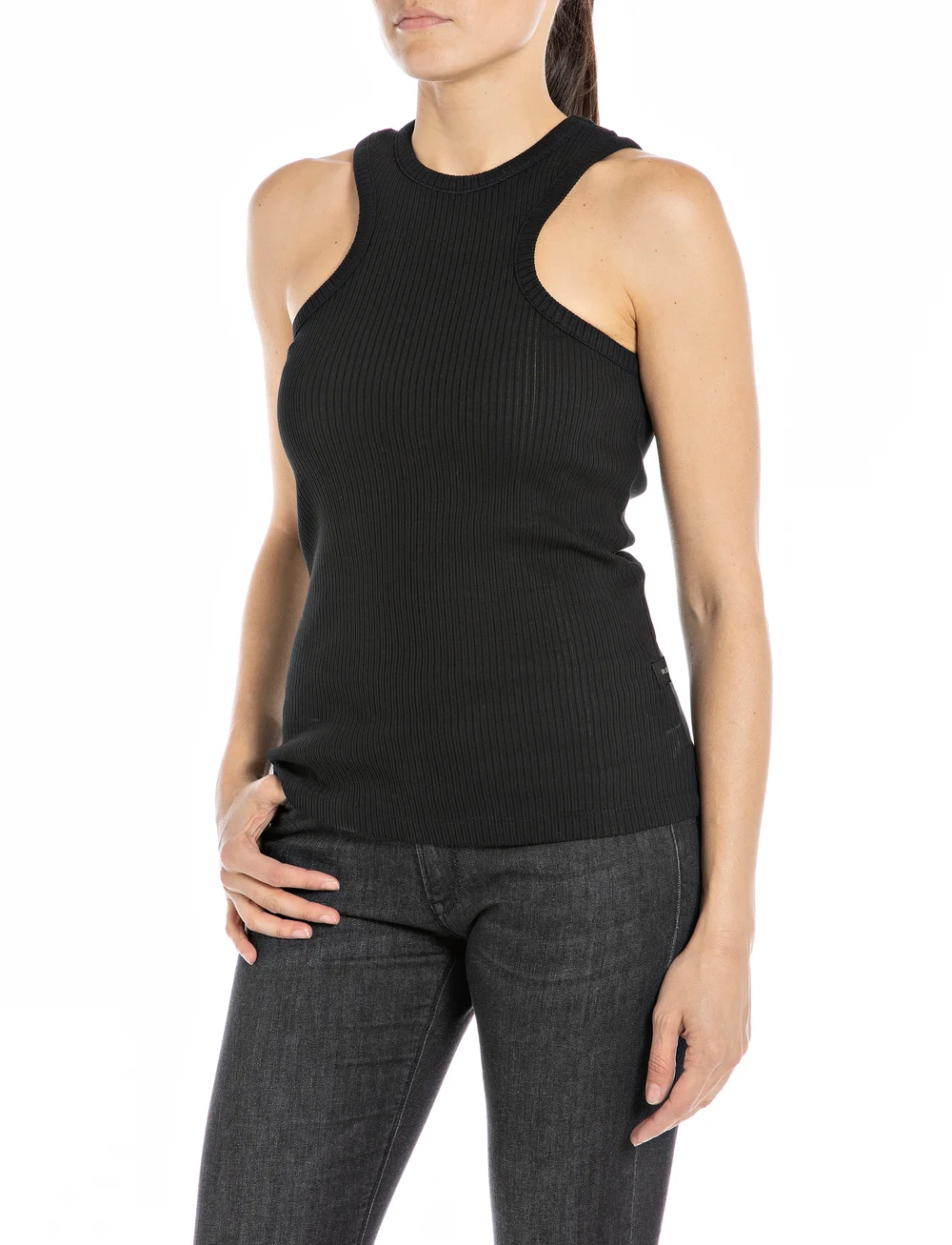 Replay - Tank top SLIM - ermeløse topper - black - 0