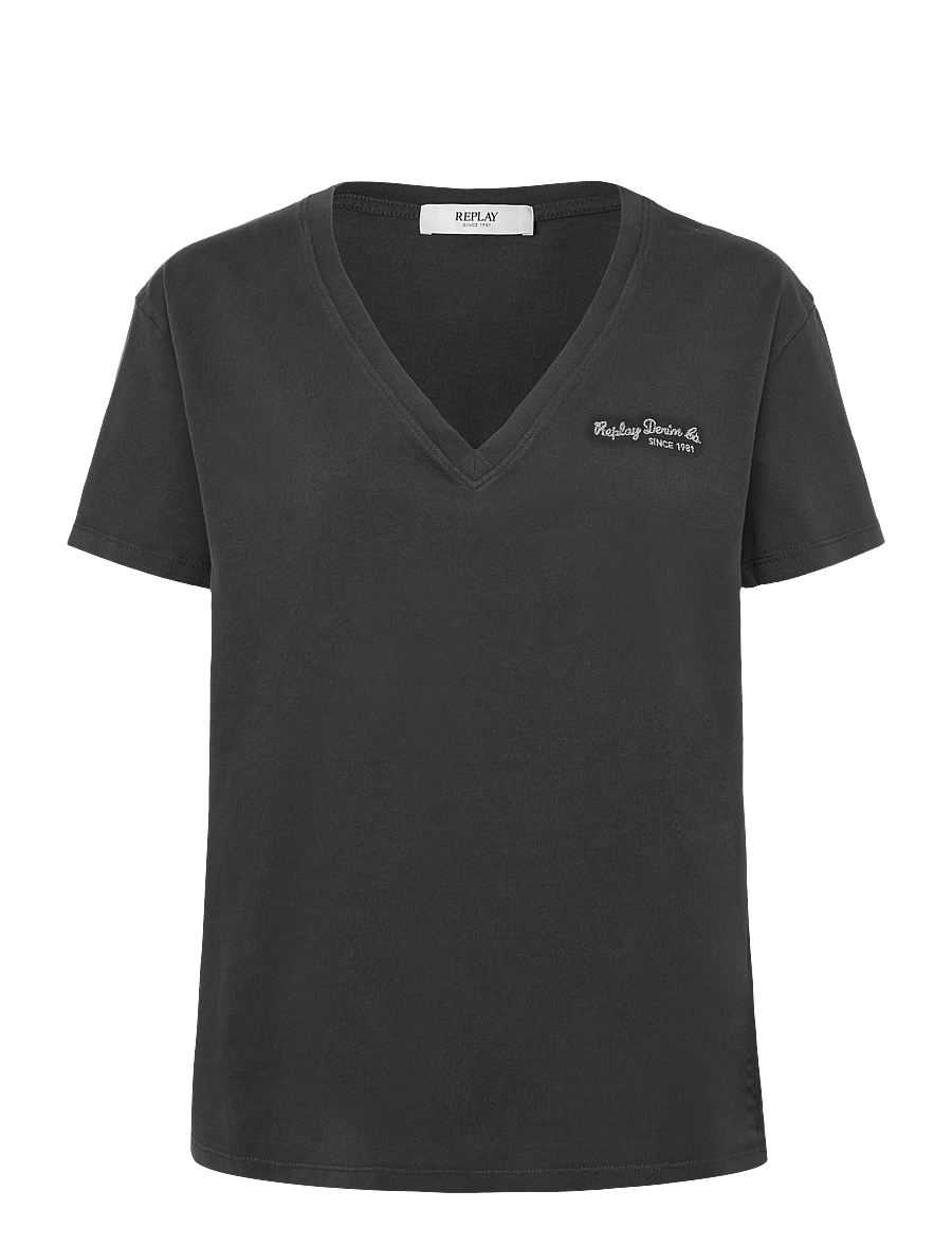 Replay - OVER JERSEY T-Shirt - t-shirts - black - 1