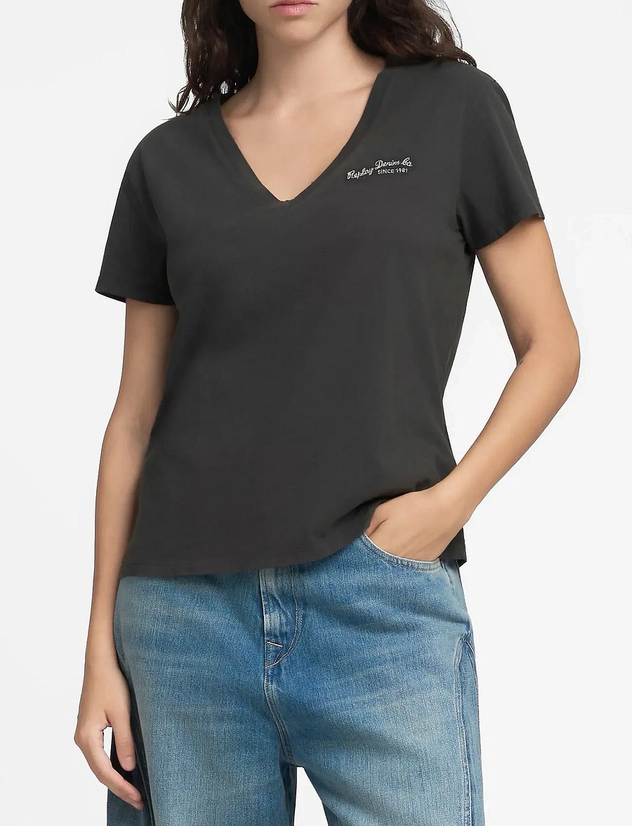 Replay - OVER JERSEY T-Shirt - t-shirts - black - 0