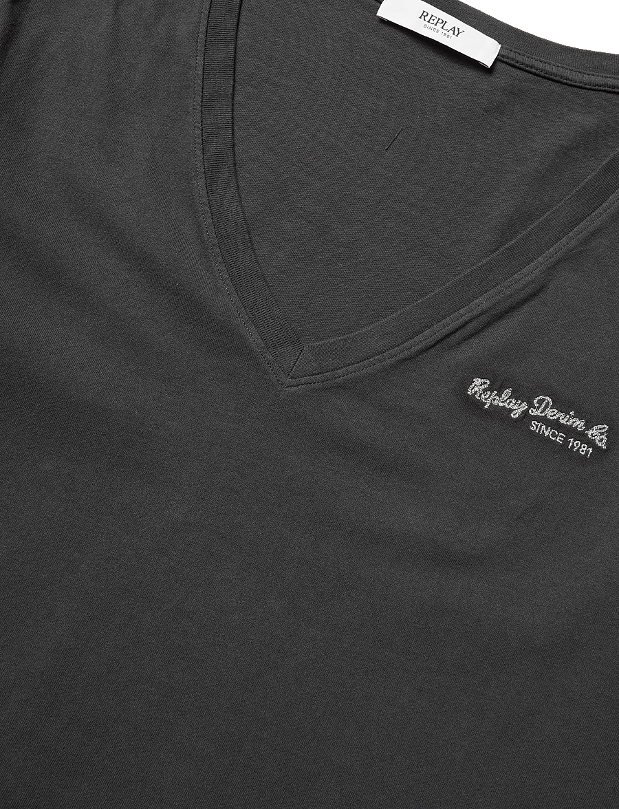 Replay - OVER JERSEY T-Shirt - t-shirts - black - 4