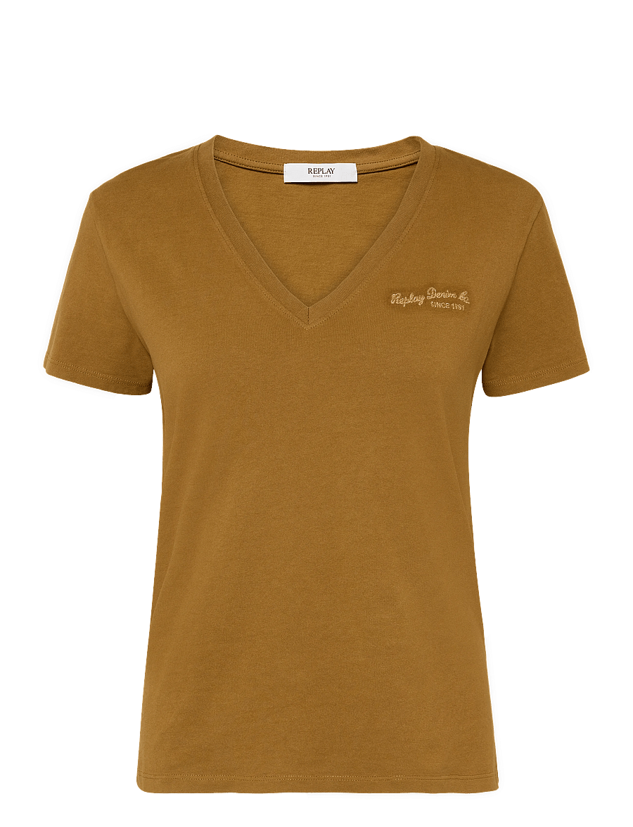 Replay - OVER JERSEY T-Shirt - brown - 1