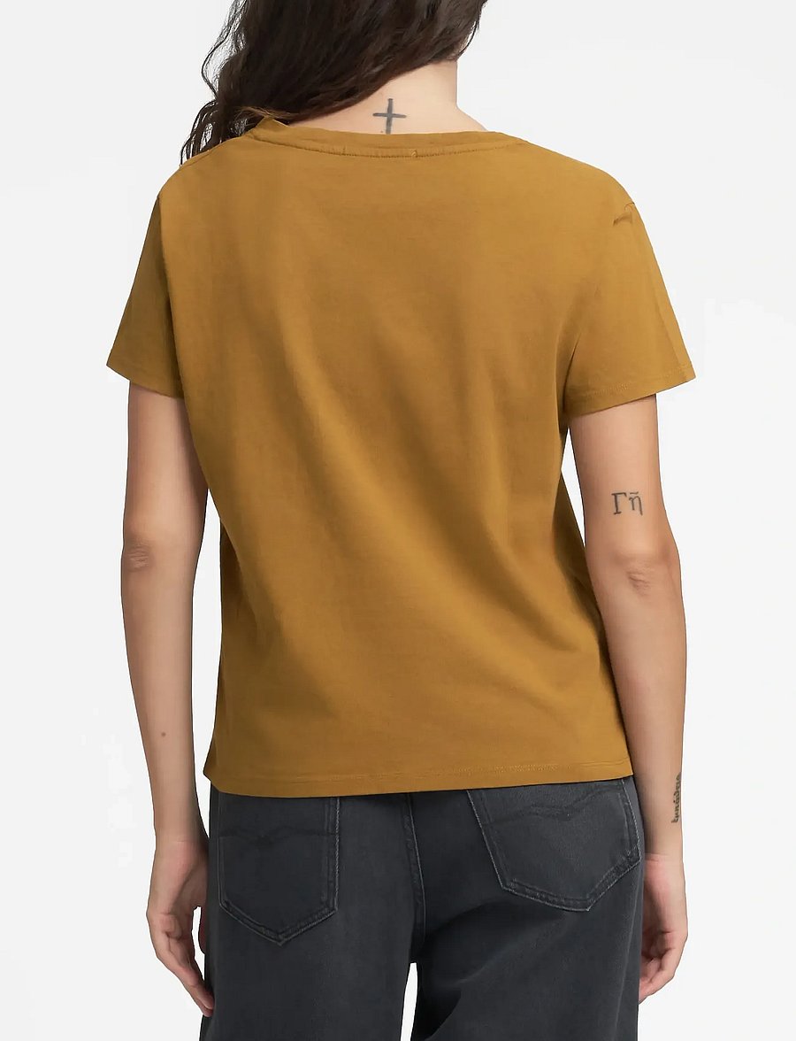 Replay - OVER JERSEY T-Shirt - brown - 3