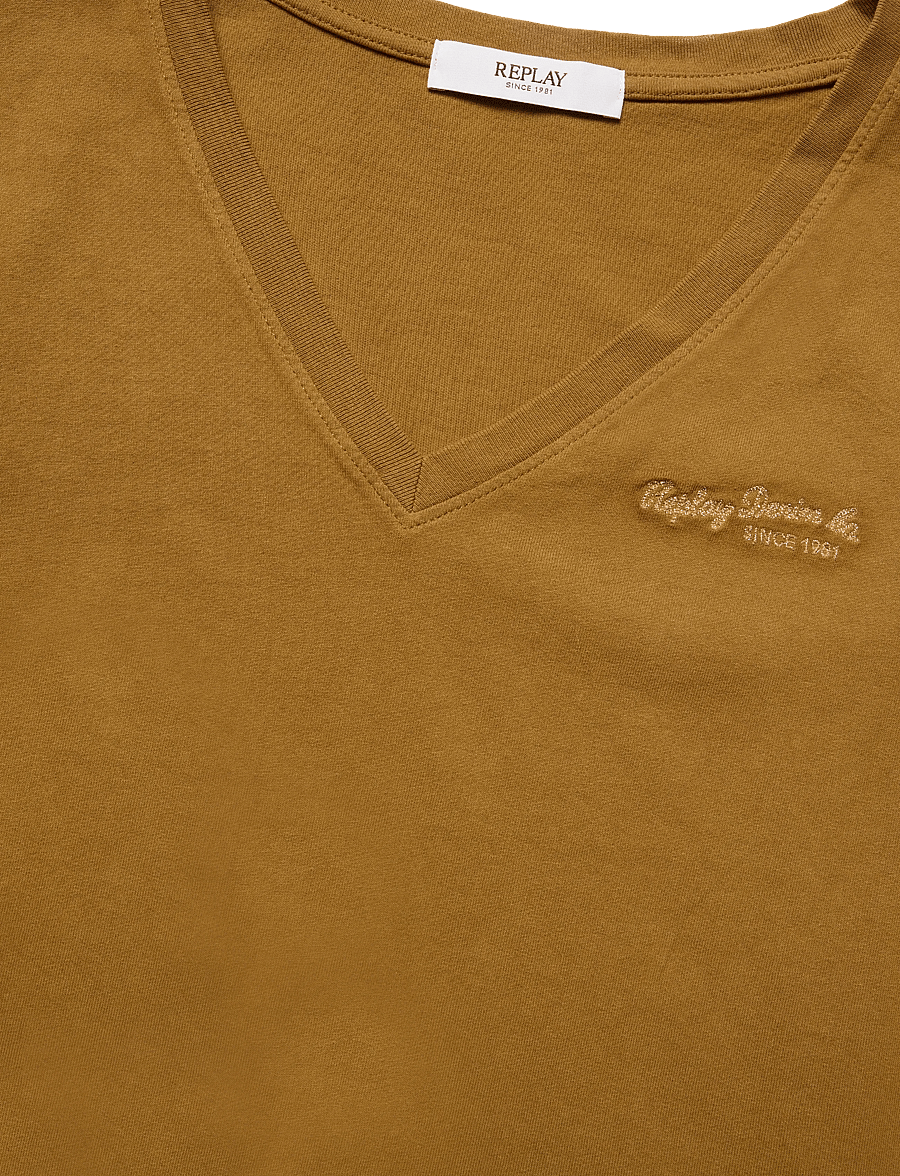 Replay - OVER JERSEY T-Shirt - brown - 4
