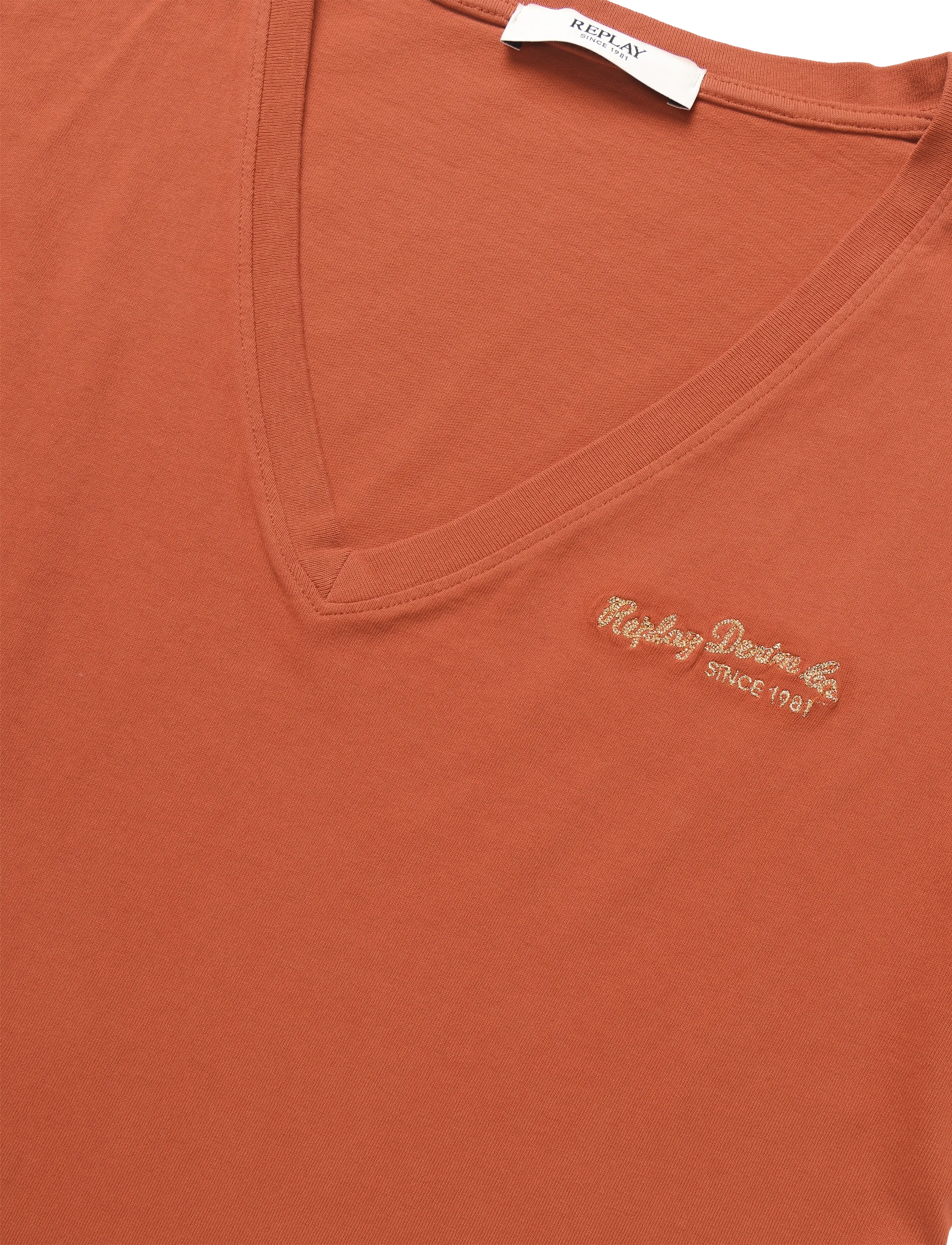 Replay - OVER   JERSEY T-Shirt - t-shirts - brown - 4