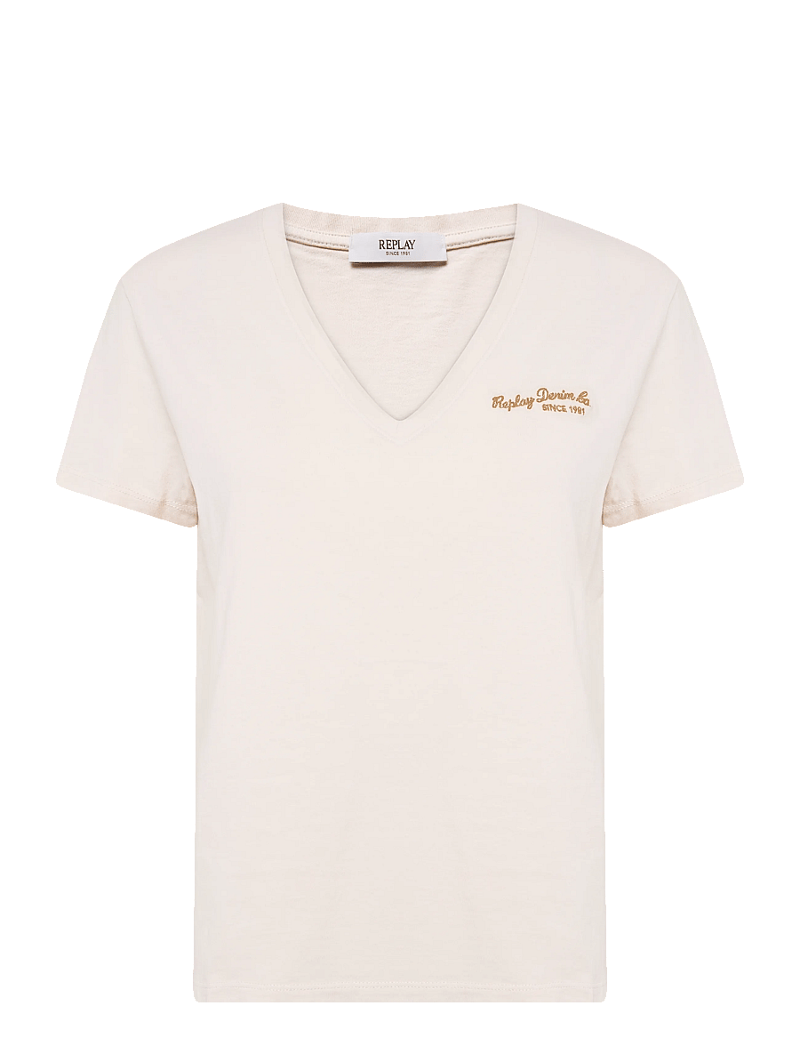 Replay - OVER JERSEY T-Shirt - t-shirts - white - 1