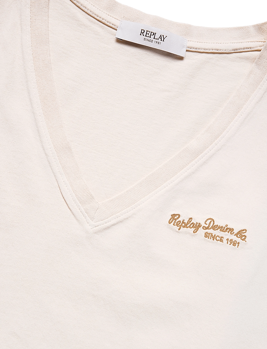 Replay - OVER JERSEY T-Shirt - t-shirts - white - 4