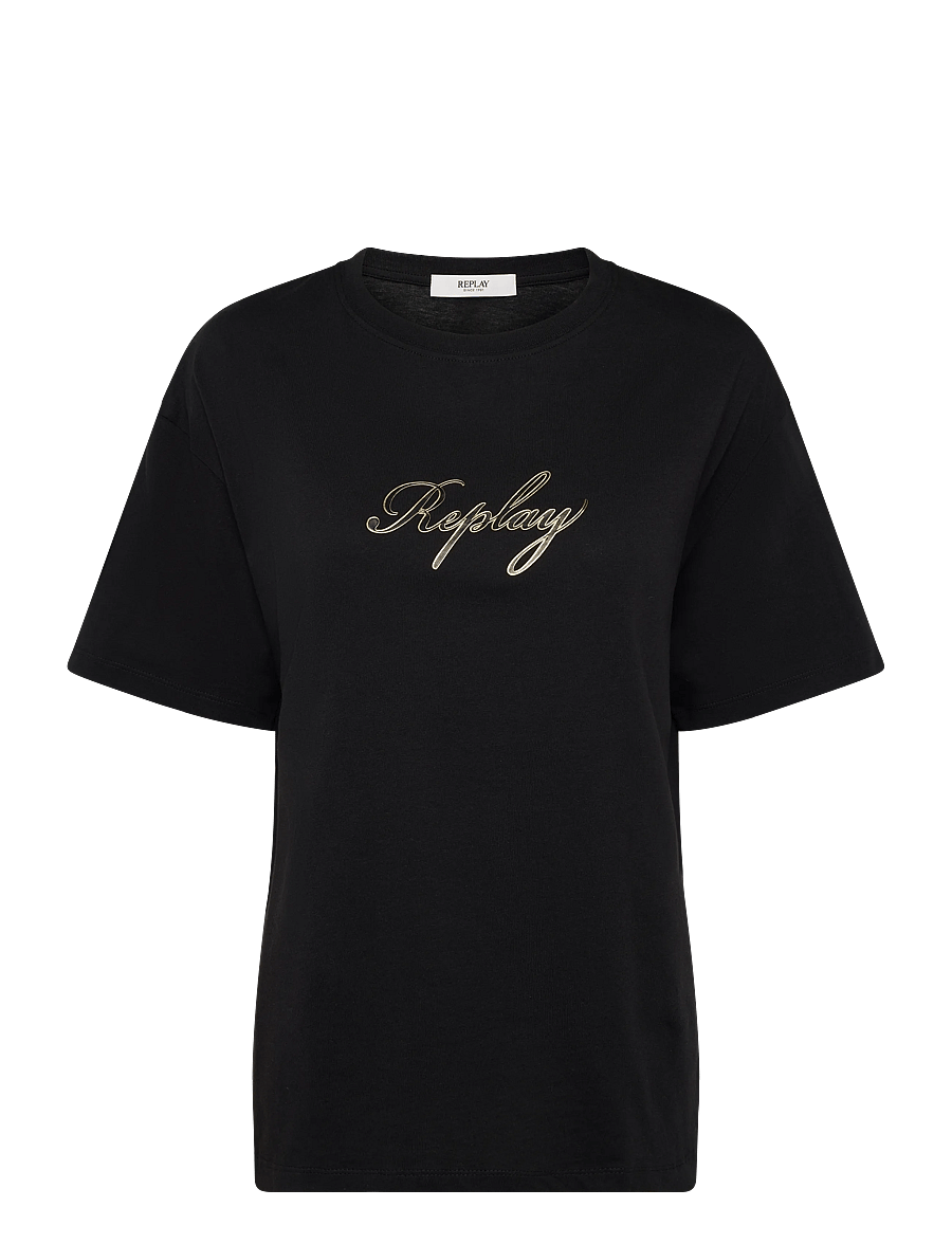 Replay - OVER JERSEY T-Shirt - black - 1
