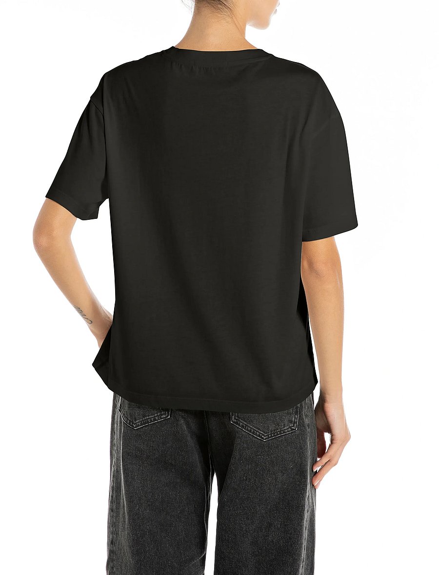 Replay - OVER JERSEY T-Shirt - black - 3