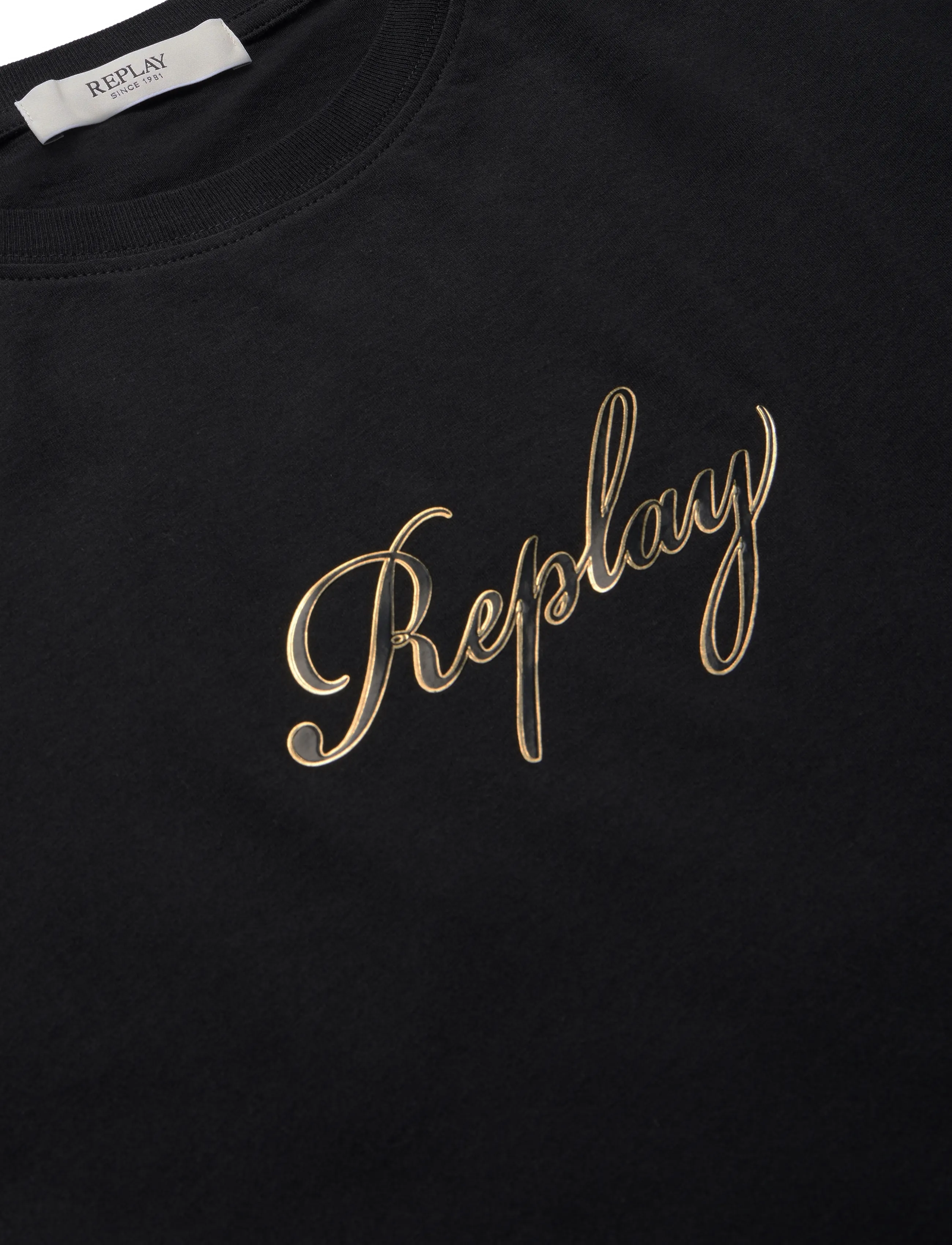 Replay - OVER   JERSEY T-Shirt - black - 4