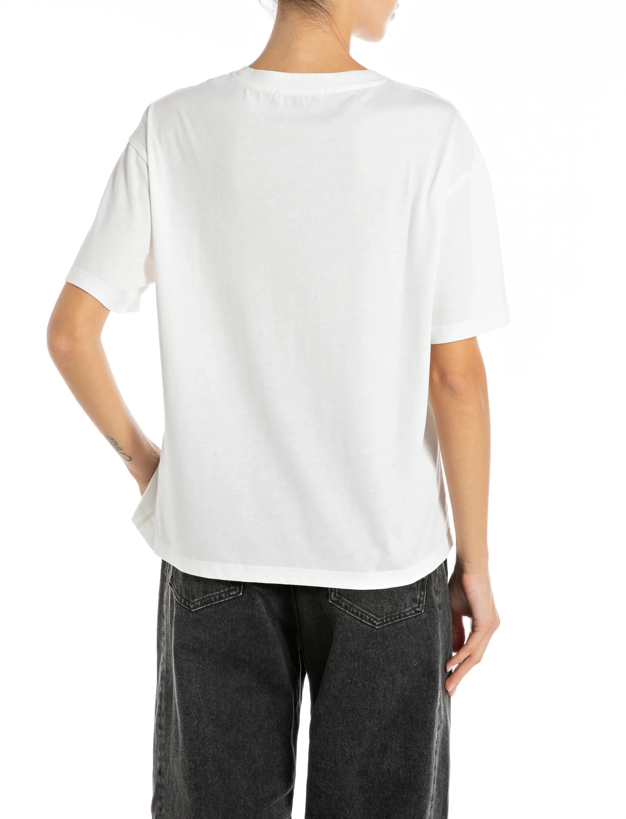 Replay - OVER   JERSEY T-Shirt - white - 3