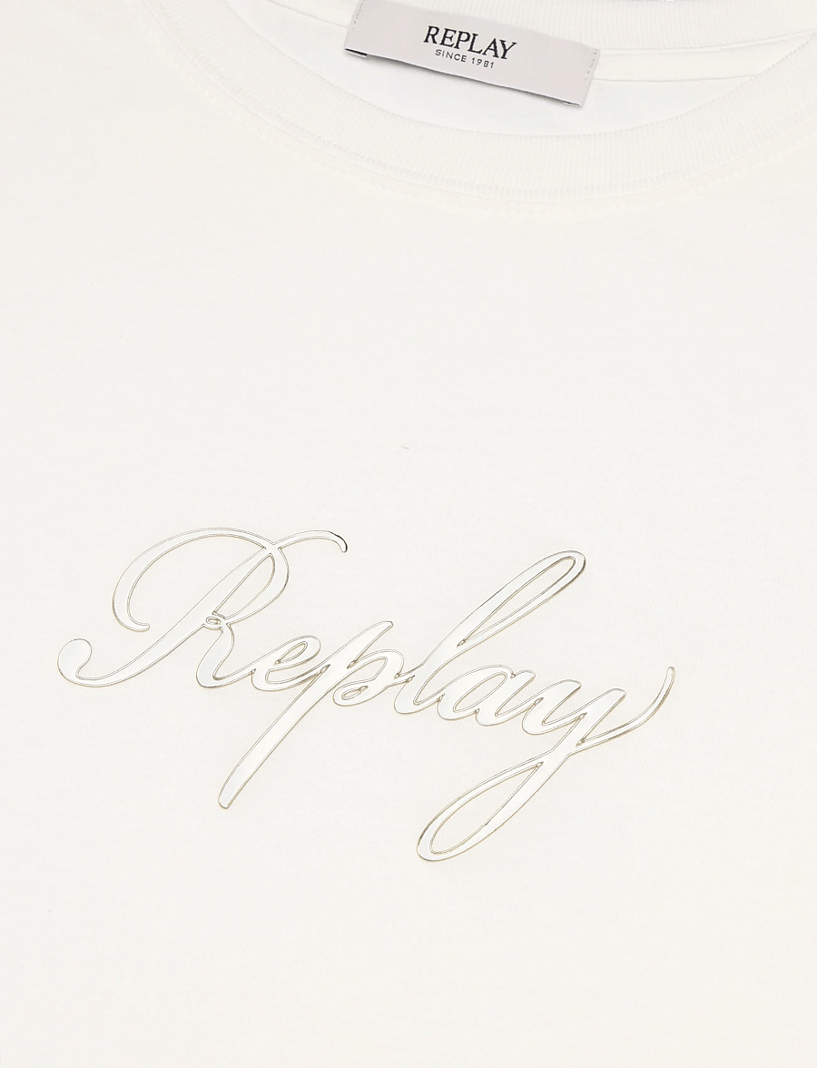 Replay - OVER JERSEY T-Shirt - white - 4