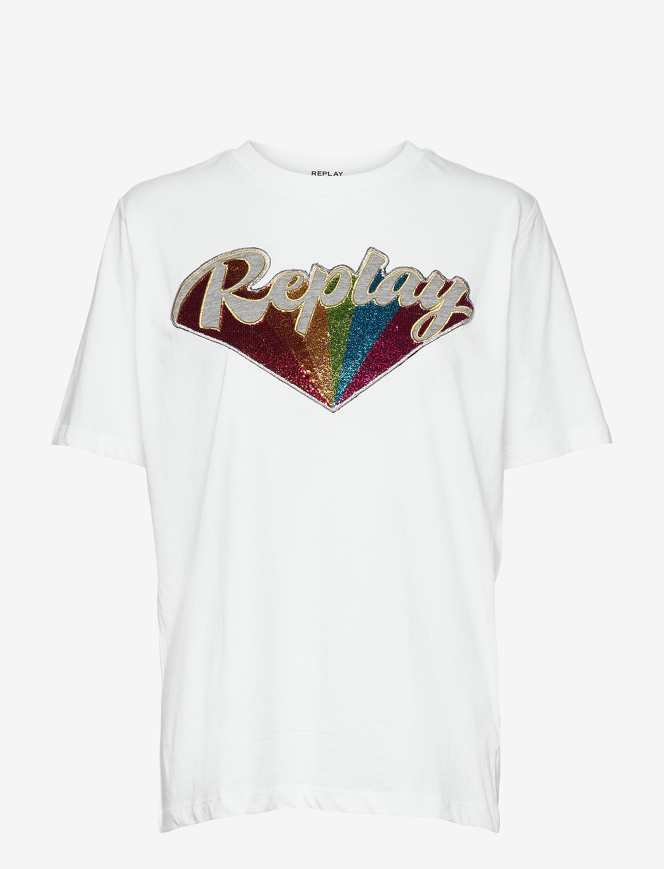 Replay - T-Shirt - t-skjorter - white - 0