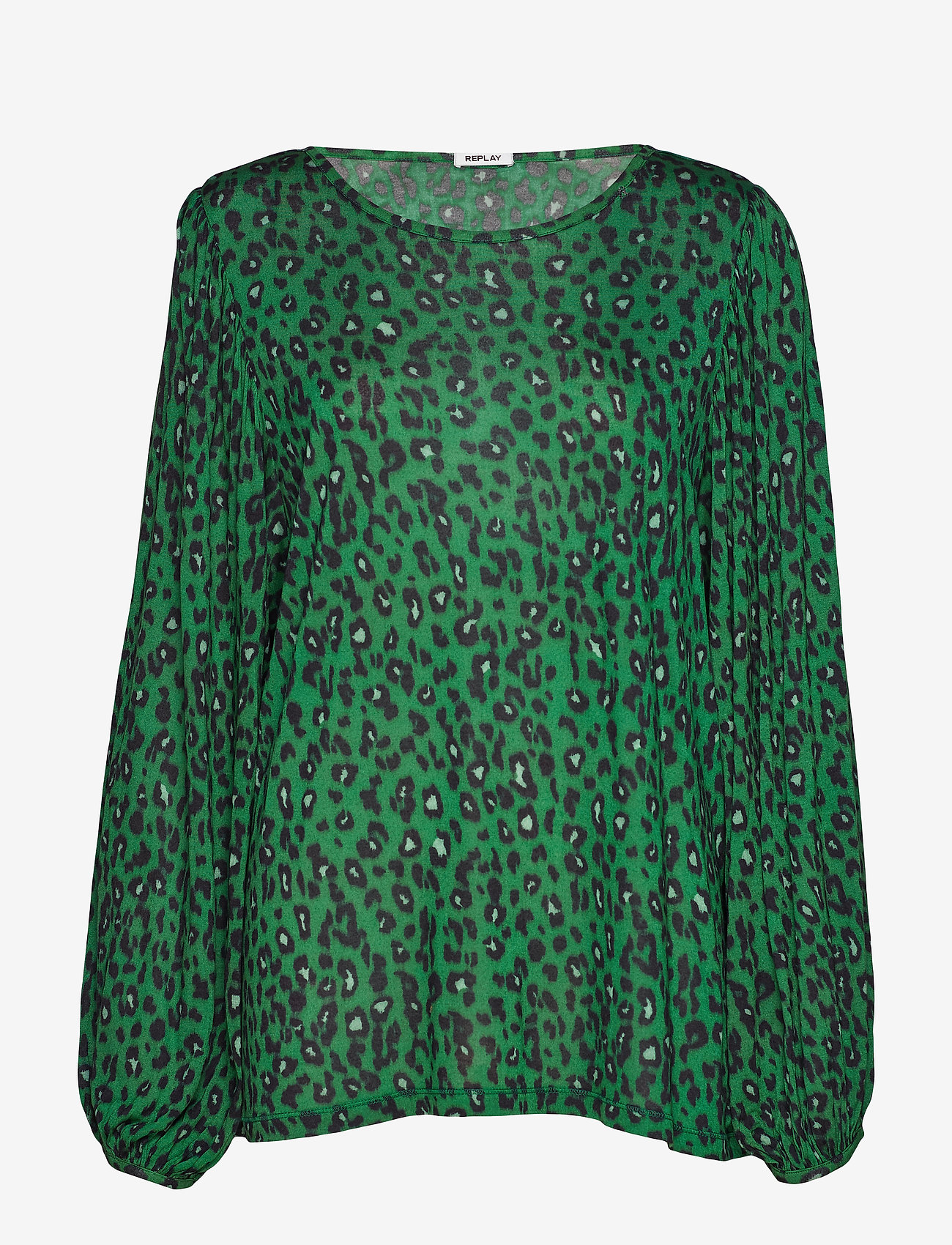 Replay - Long-sleeved t-shirt - green/black animalier - 0