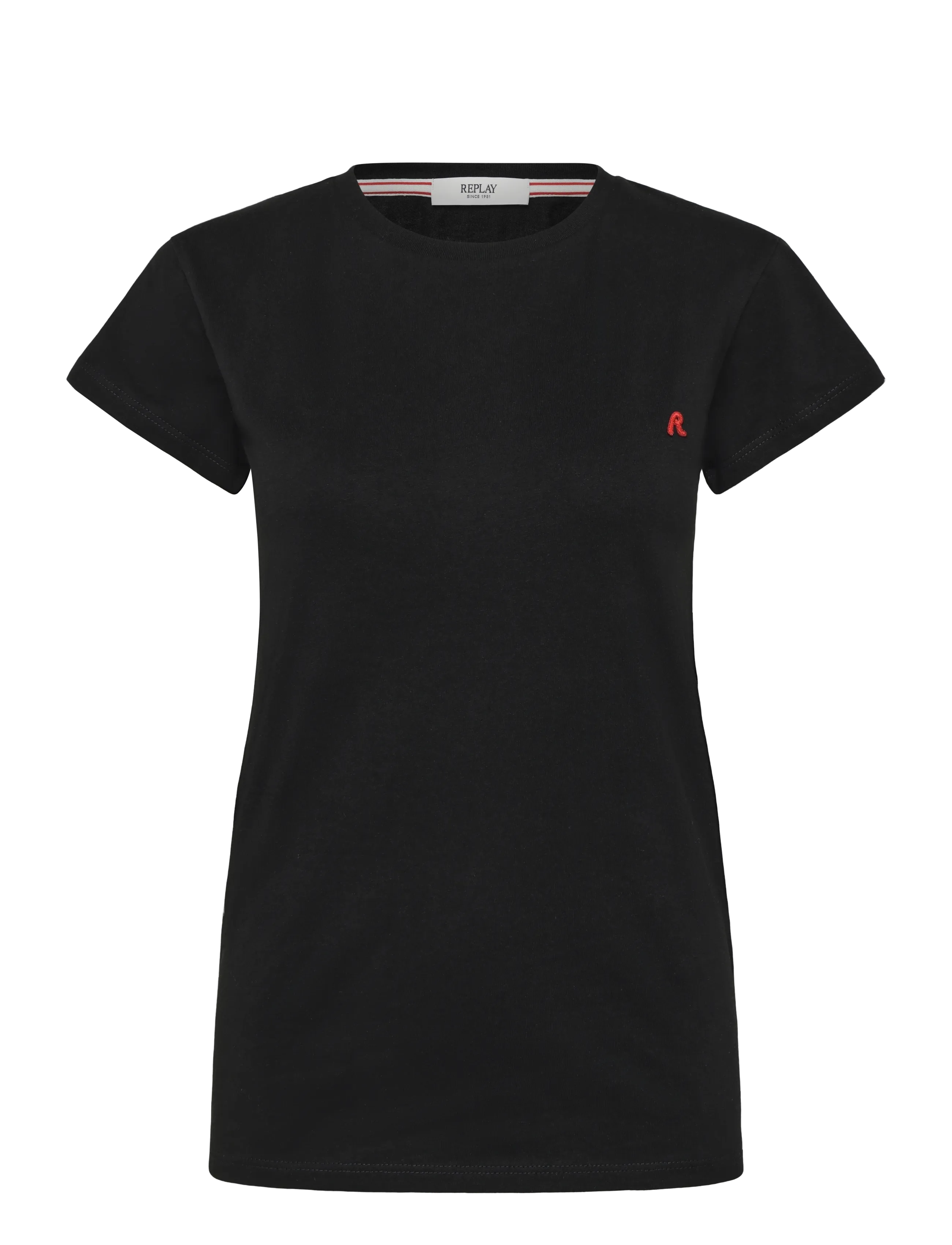 Replay SKINNY   JERSEY T-Shirt - T-Shirts & Tops - BLACK / black