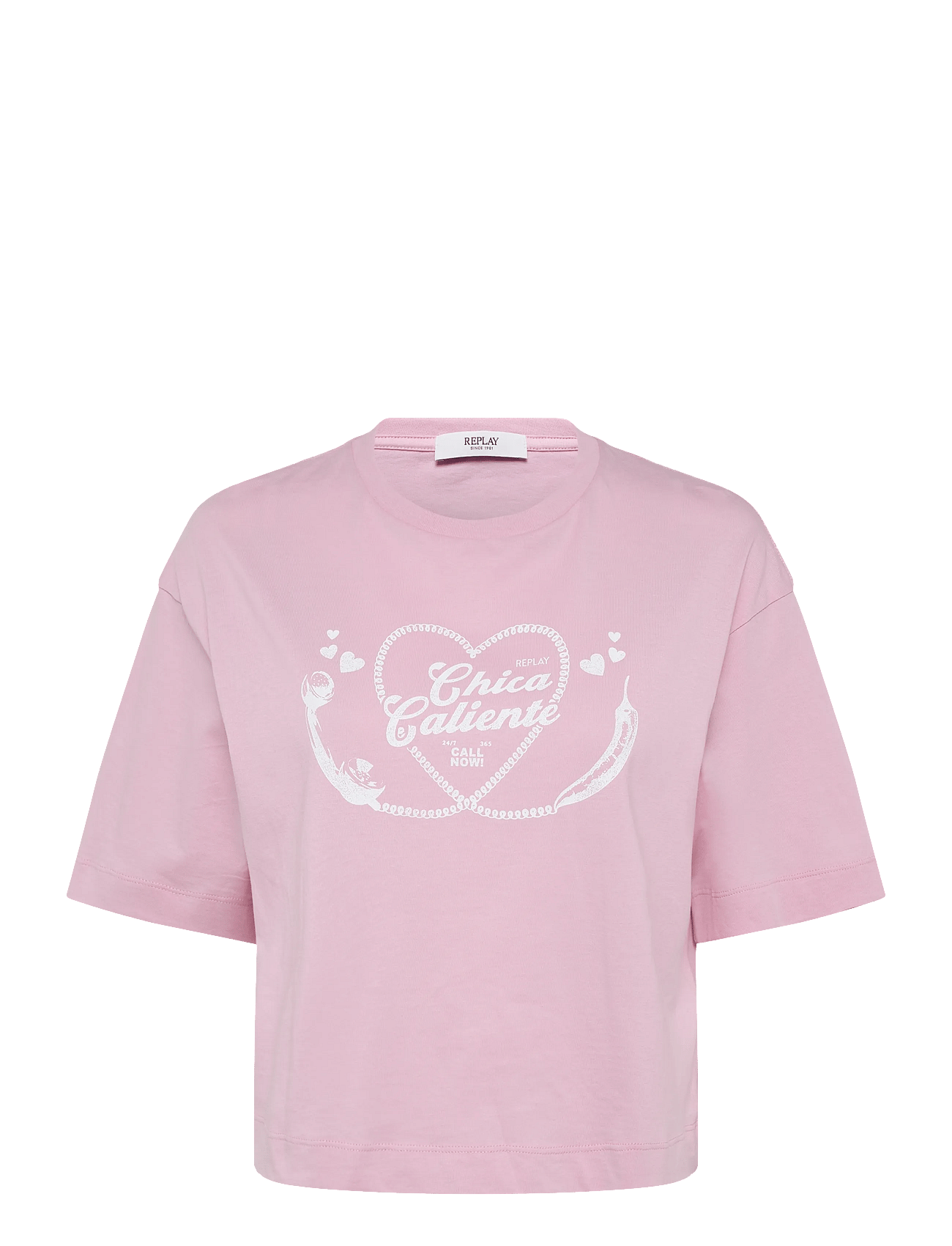 Replay | Cropped O.size Jersey T-Shirt | XL