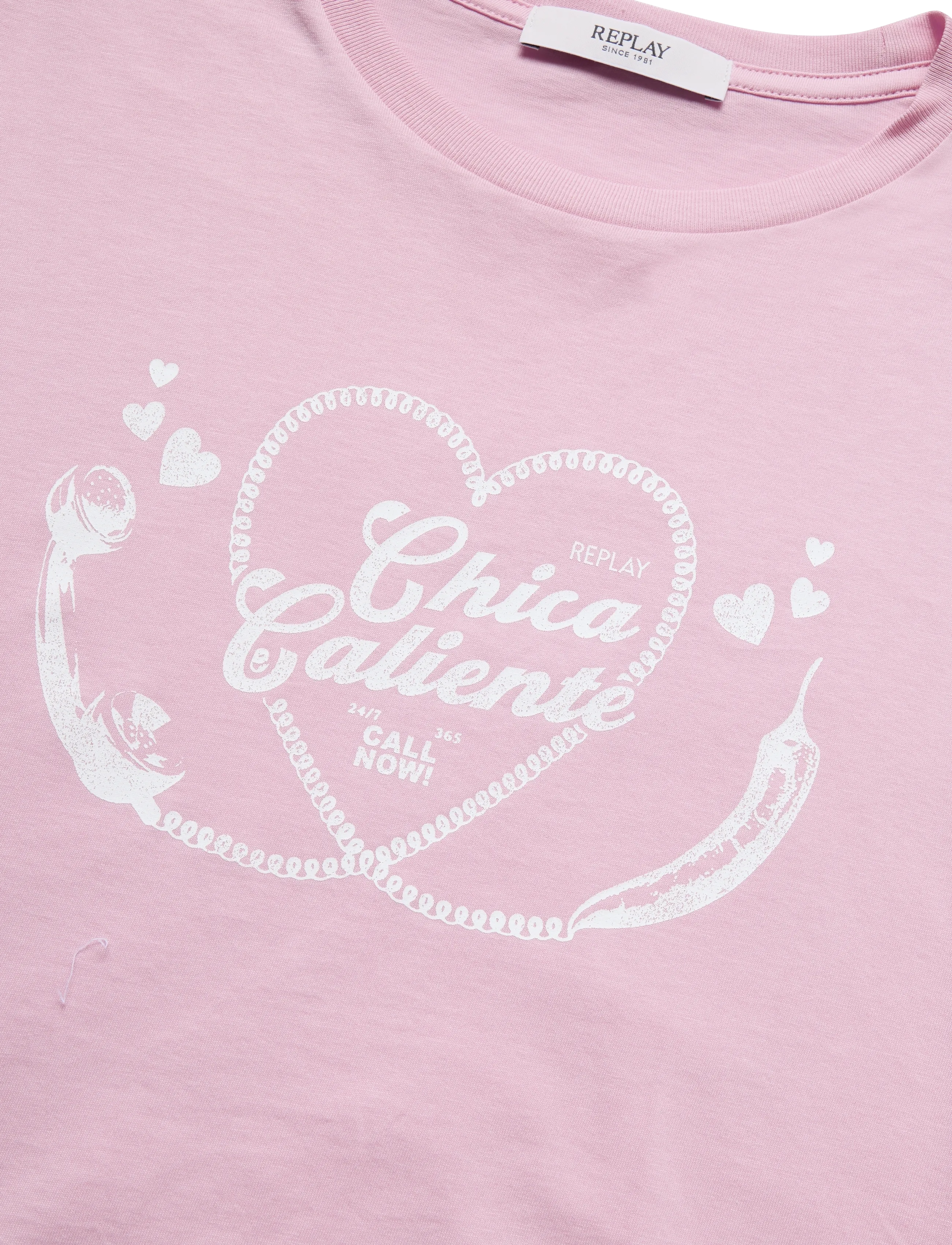 Replay - CROPPED O.SIZE   JERSEY T-Shirt - pink - 2