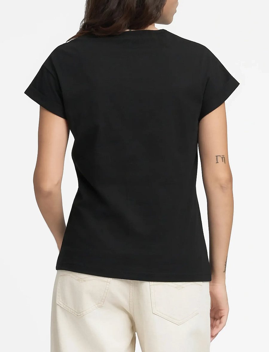 Replay - REGULAR JERSEY T-Shirt WINTER WHITE - black - 3