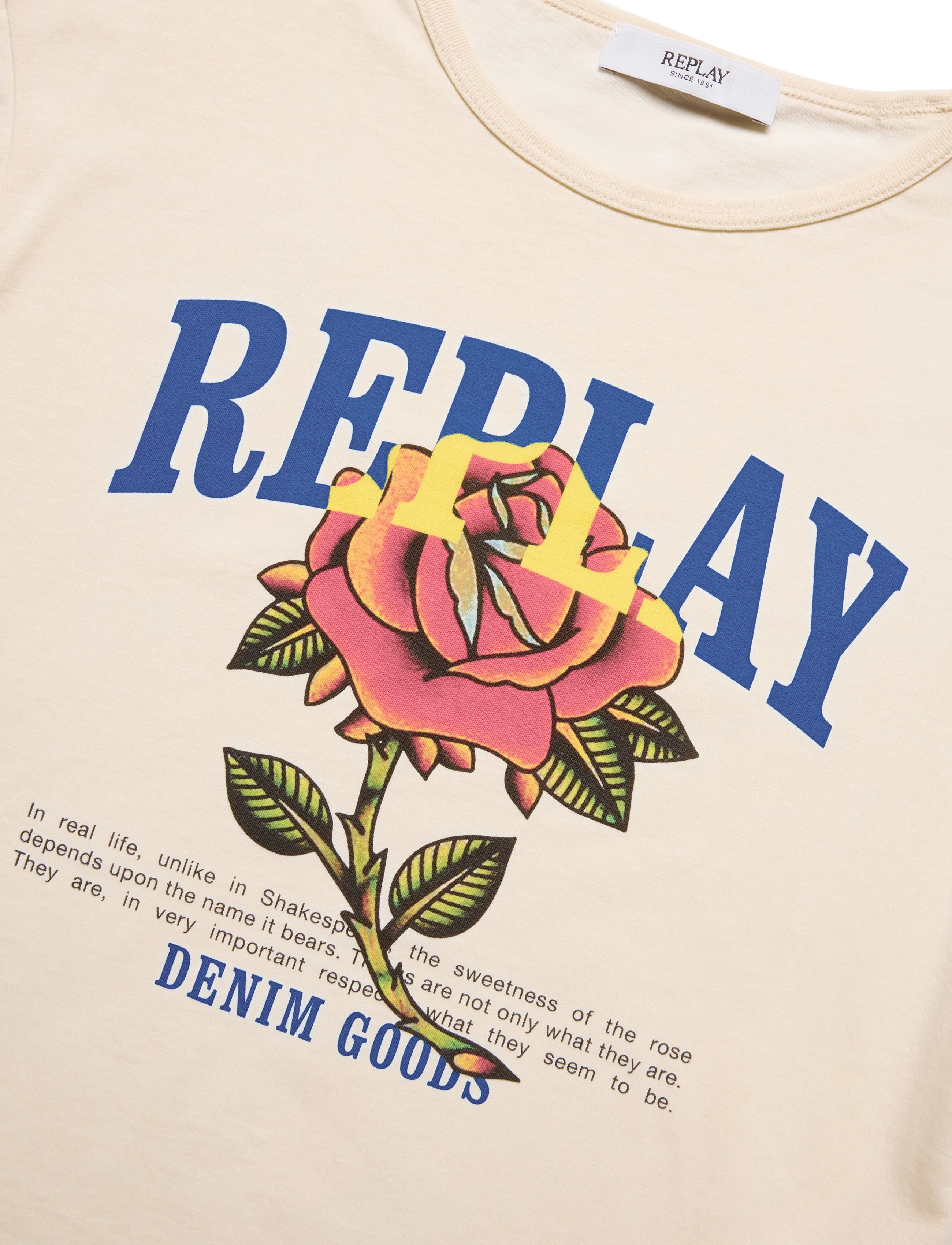 Replay - REGULAR   JERSEY T-Shirt WINTER WHITE - white - 4