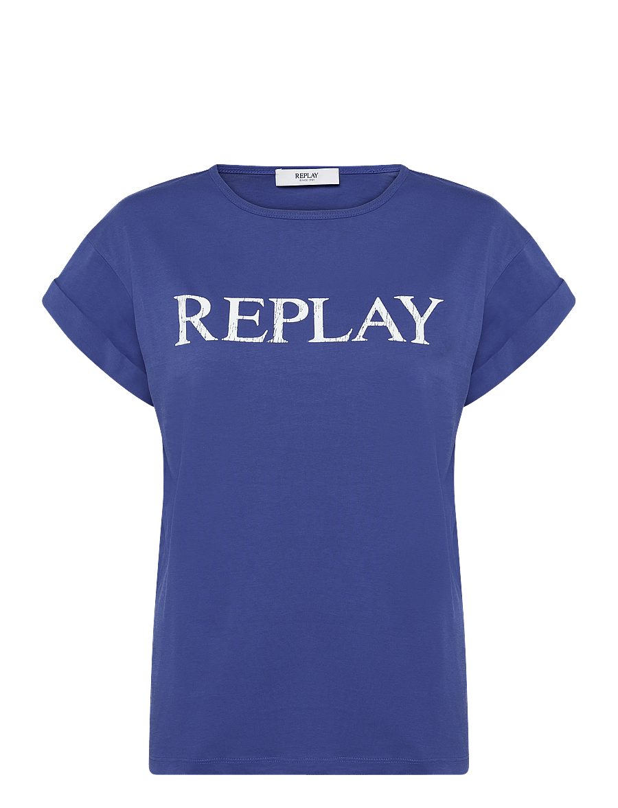 Replay - REGULAR JERSEY T-Shirt - t-shirts - blue - 1