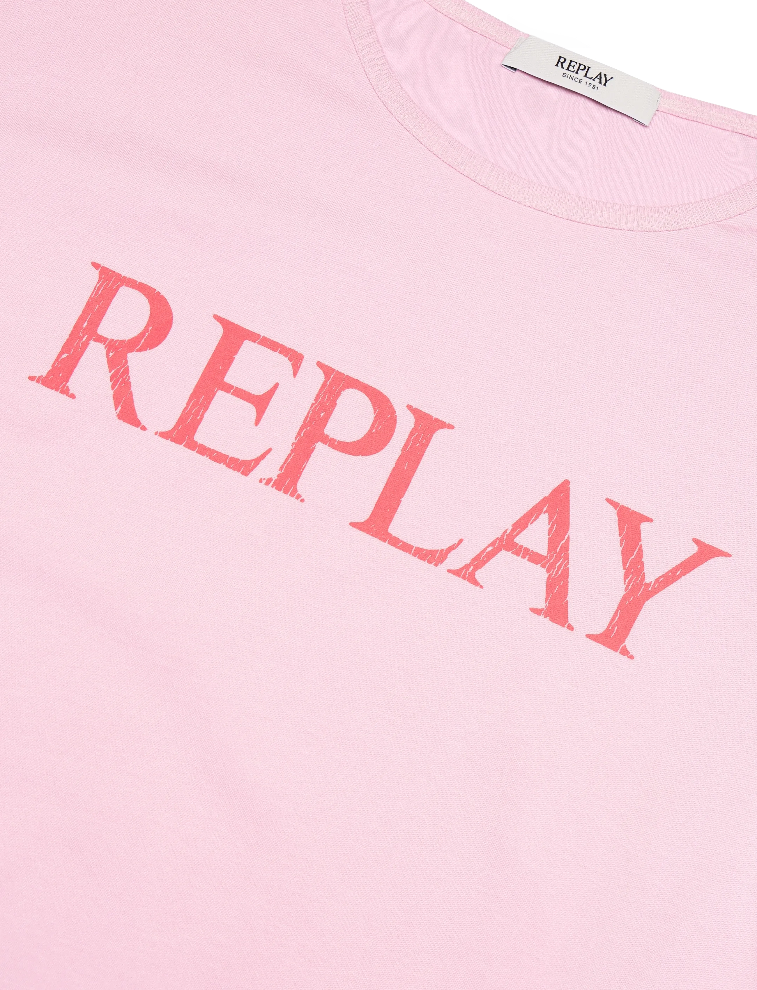 Replay - REGULAR   JERSEY T-Shirt - t-shirts - pink - 4