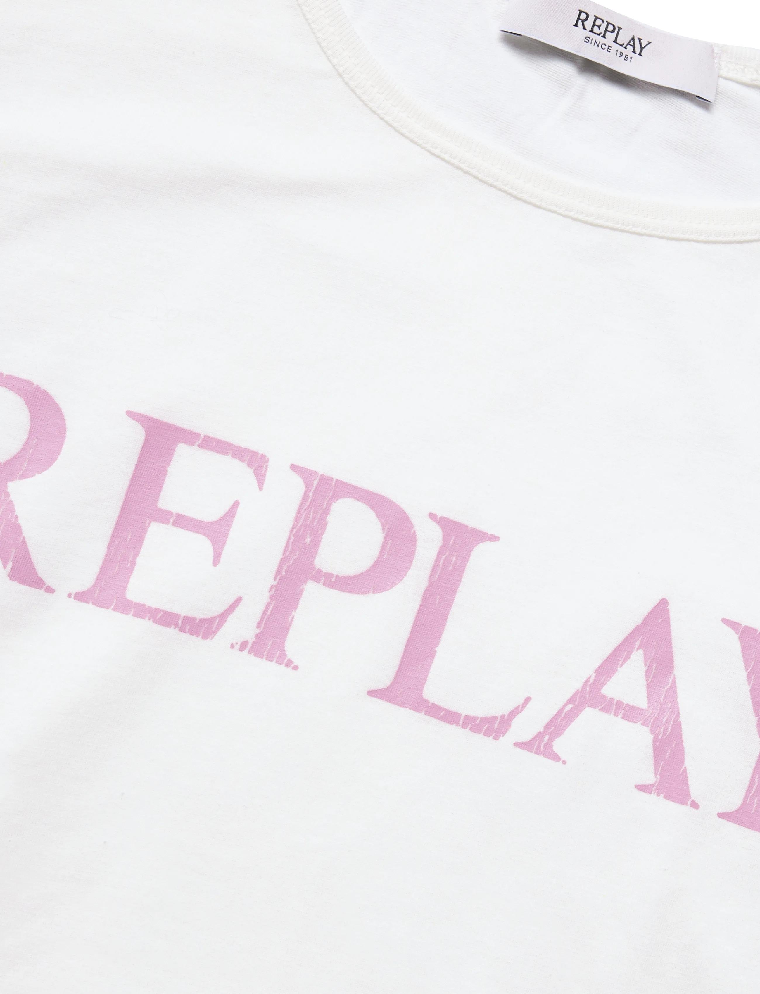 Replay - REGULAR   JERSEY T-ShirtNATURAL WHITE - t-shirts - white - 4
