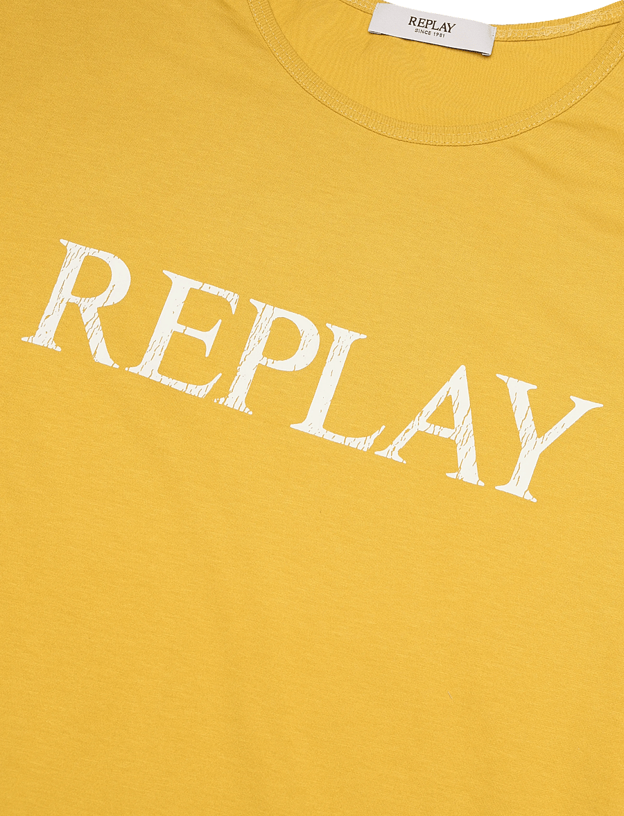 Replay - REGULAR JERSEY T-Shirt - yellow - 4