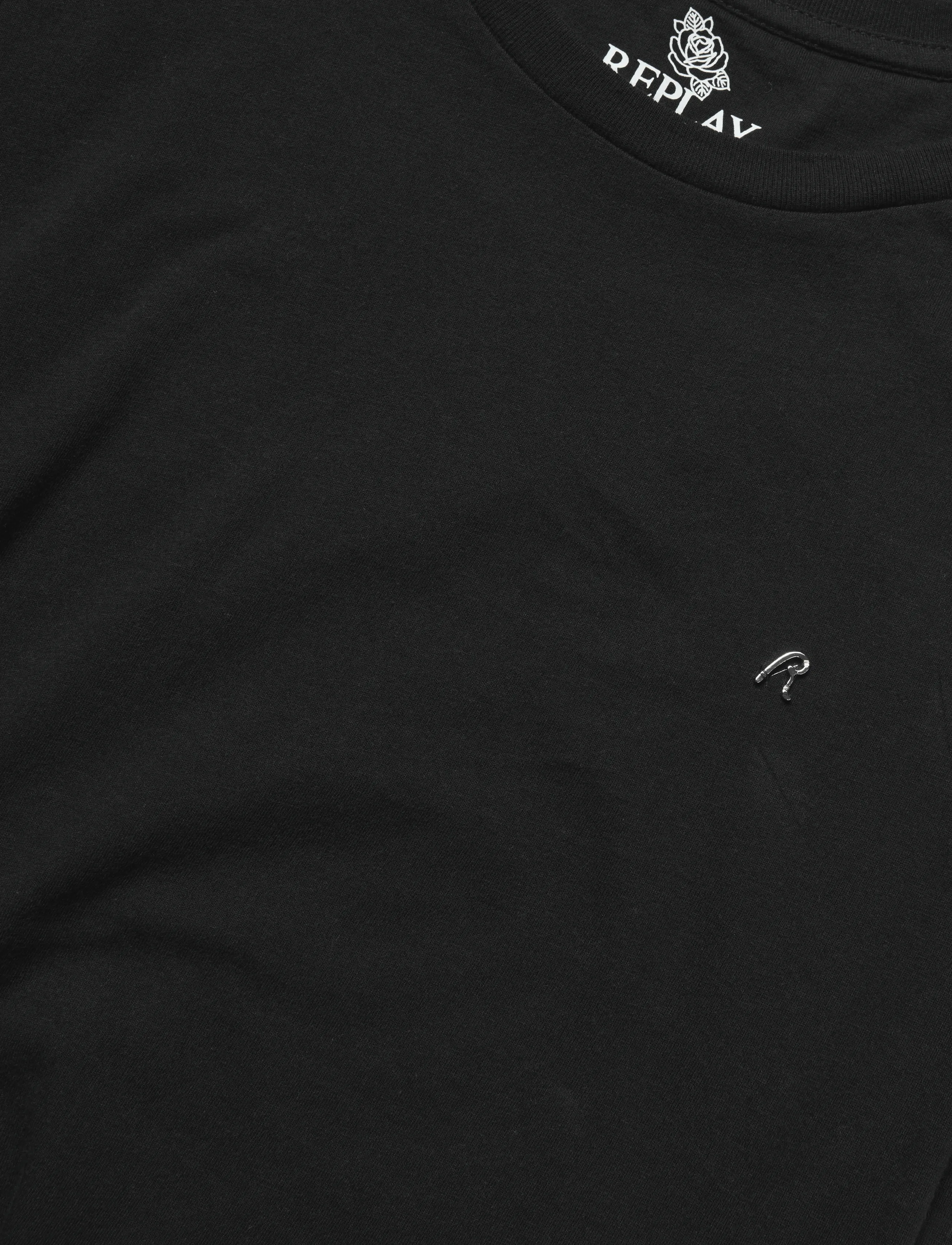 Replay - SKINNY   JERSEY T-Shirt - black - 4