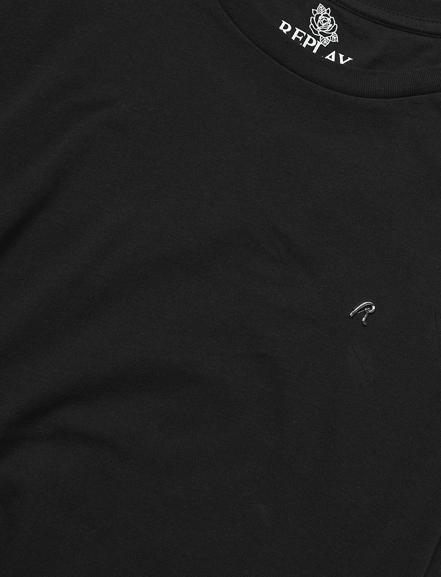 Replay - SKINNY JERSEY T-Shirt - t-shirts - black - 4