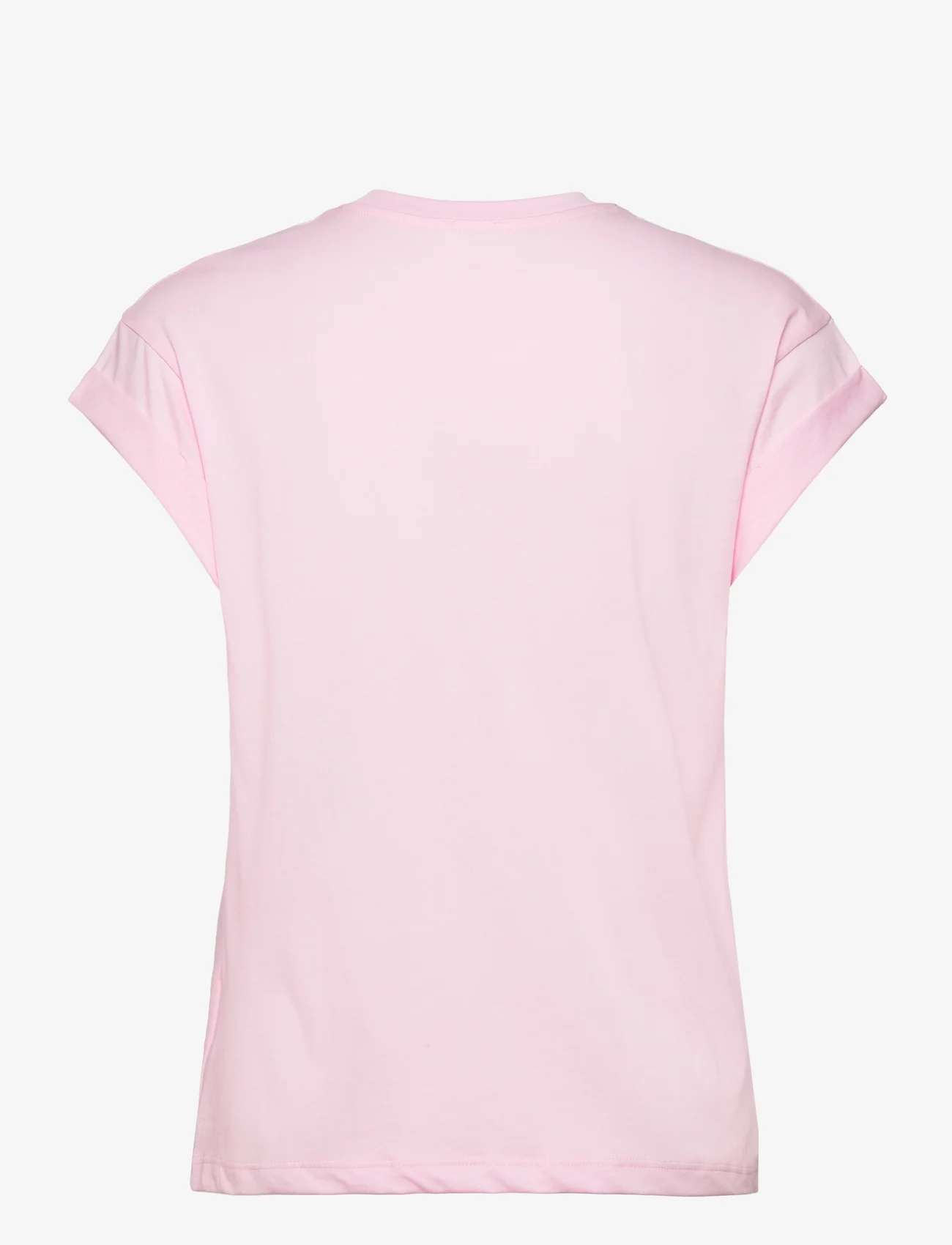 Replay - T-Shirt REGULAR PURE LOGO - mažiausios kainos - pink - 1