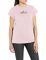 Replay - T-Shirt REGULAR PURE LOGO - zemākās cenas - pink - 2