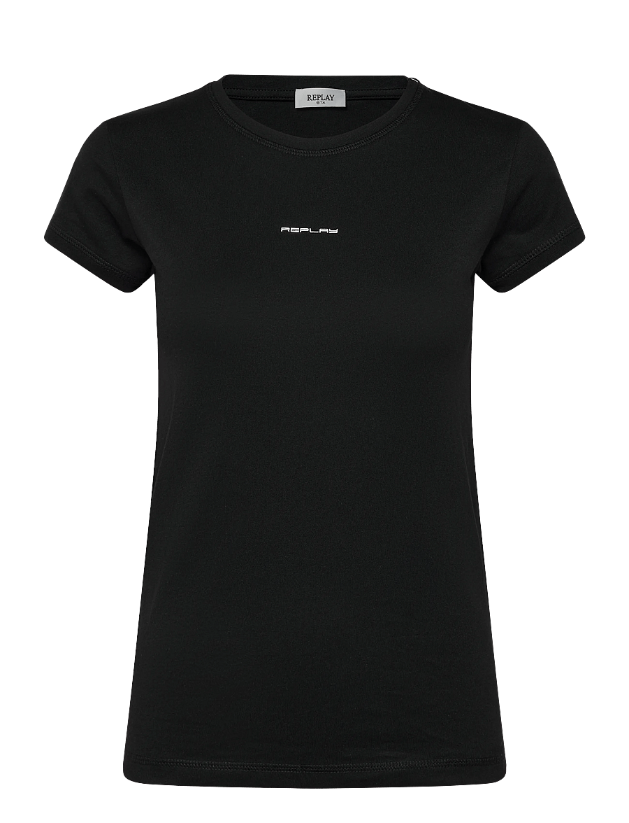 Replay - SLIM JERSEY T-Shirt - t-shirts - black - 1
