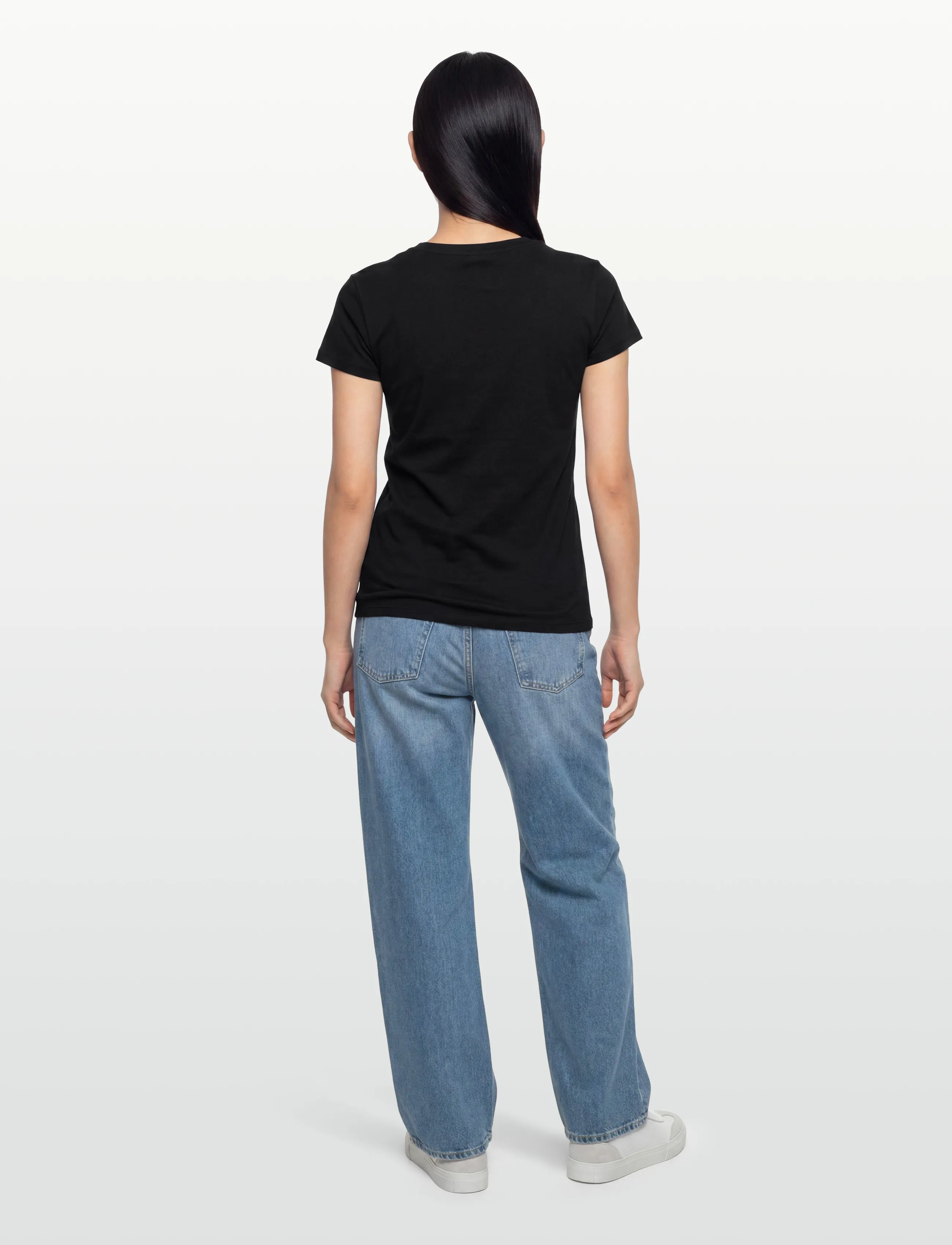 Replay - SLIM   JERSEY T-Shirt - t-shirts - black - 4