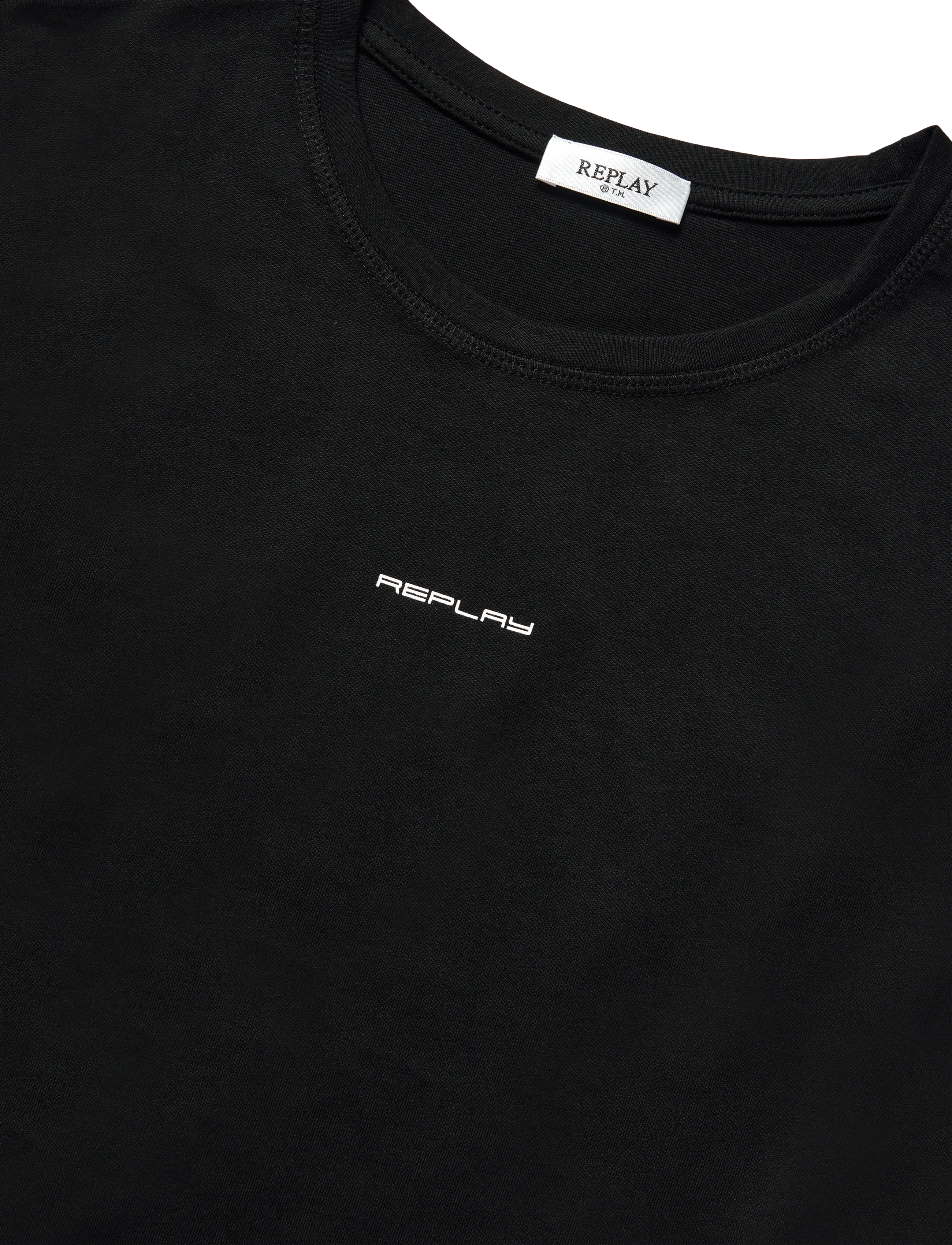 Replay - SLIM   JERSEY T-Shirt - t-shirts - black - 5