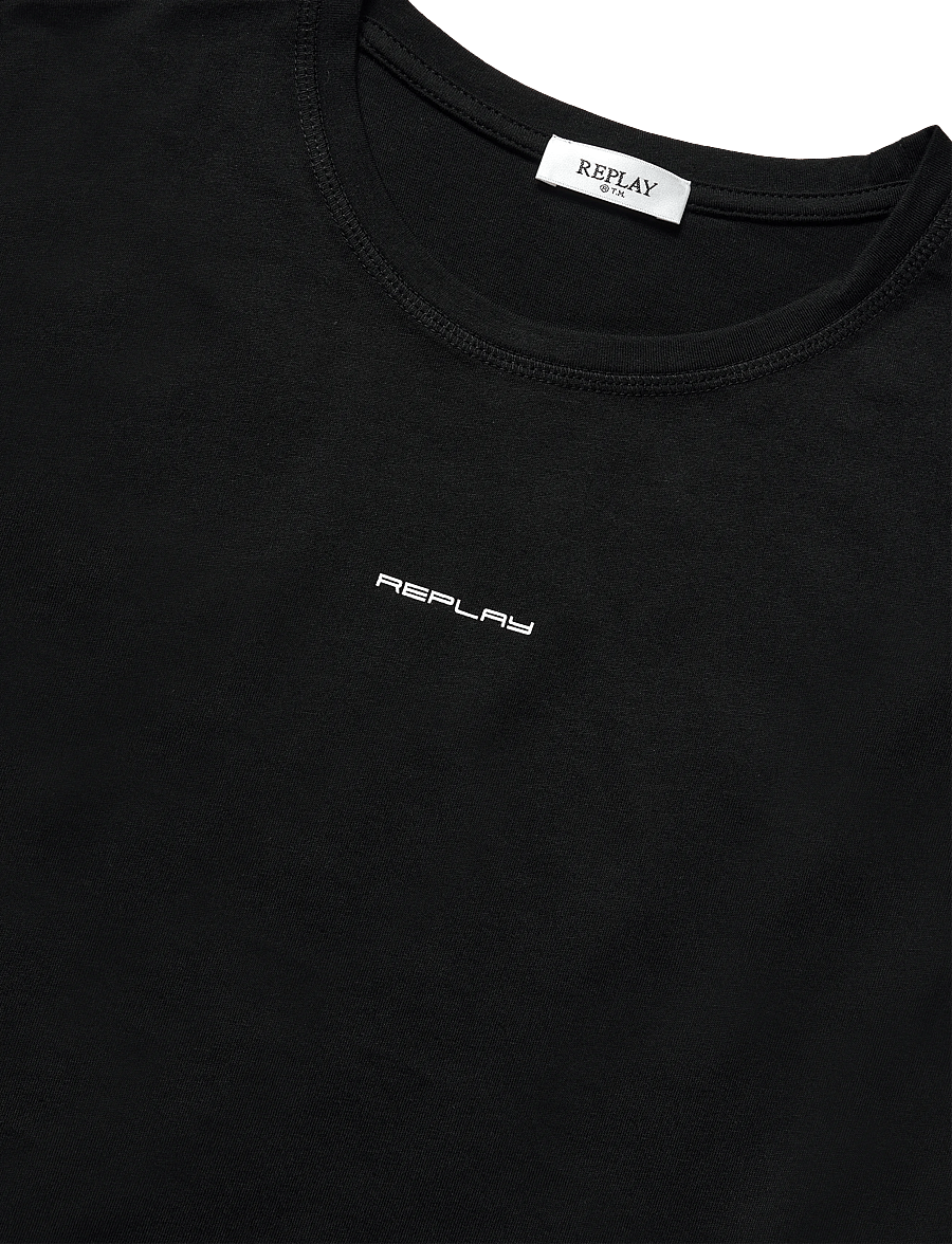 Replay - SLIM JERSEY T-Shirt - t-shirts - black - 5