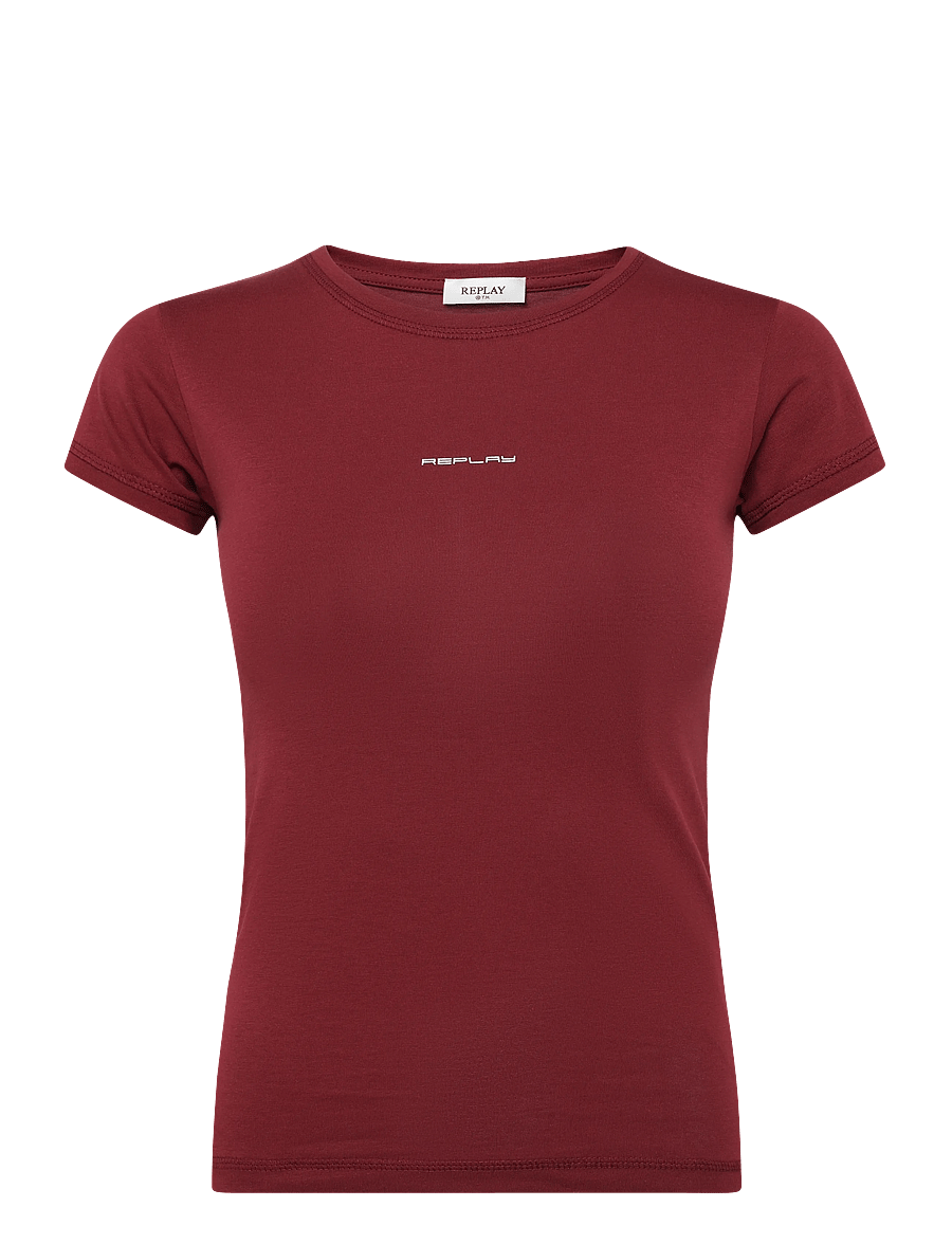 Replay - SLIM JERSEY T-Shirt - red - 0