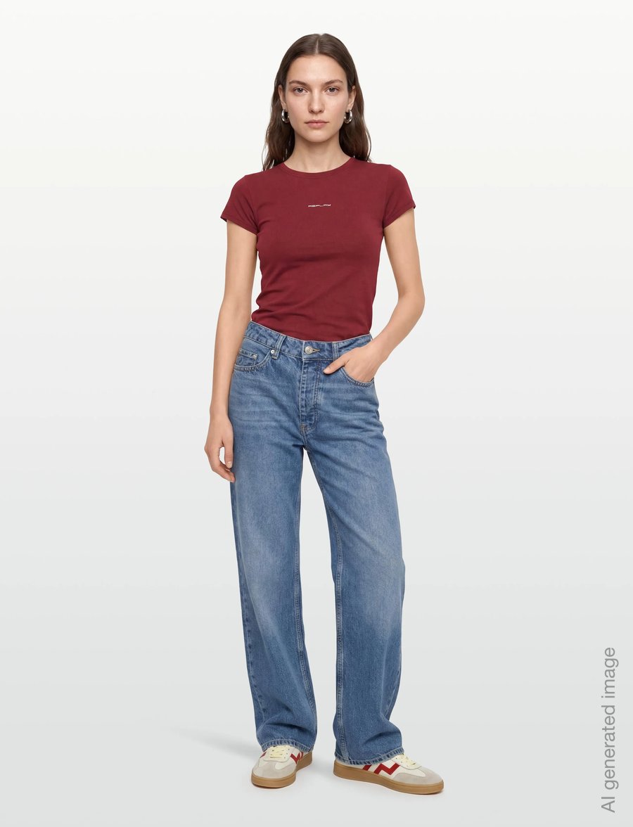 Replay - SLIM JERSEY T-Shirt - t-shirts - red - 0