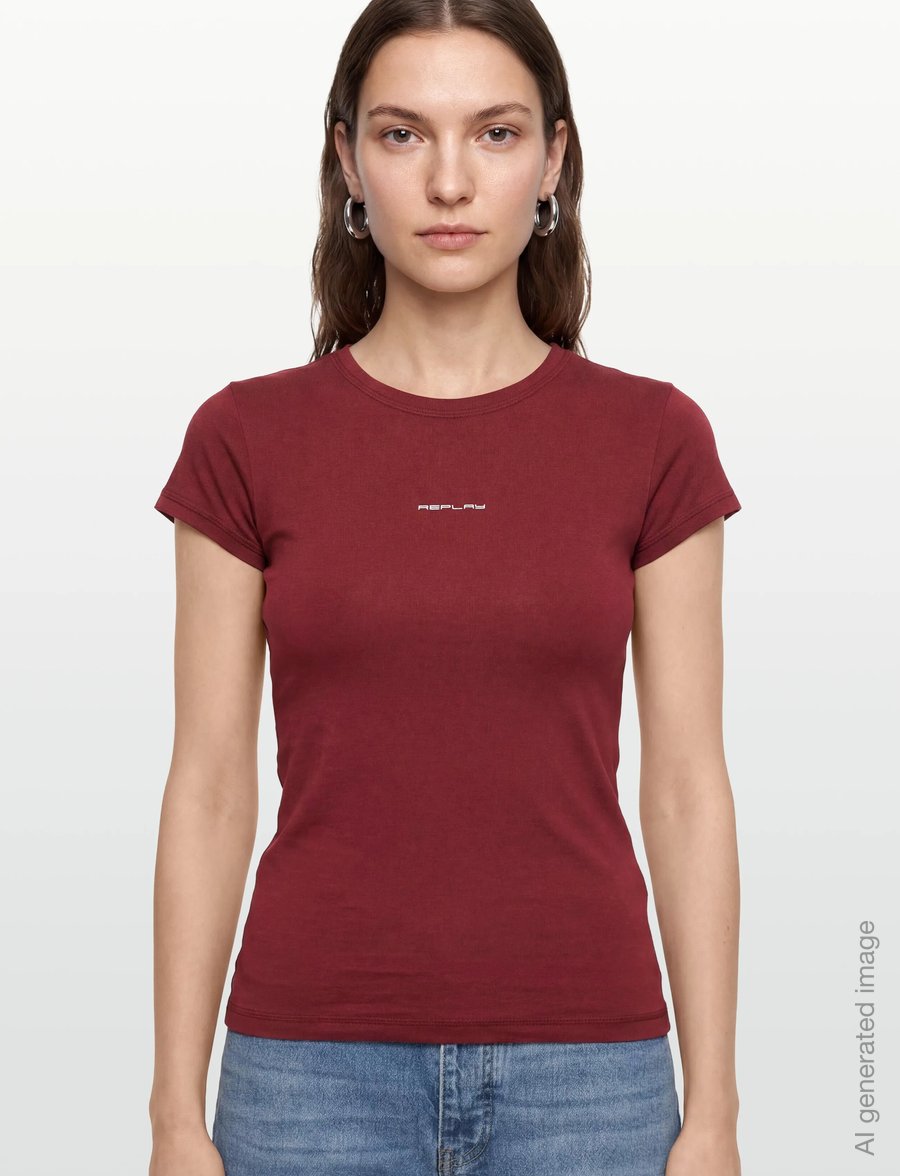 Replay - SLIM JERSEY T-Shirt - t-shirts - red - 3