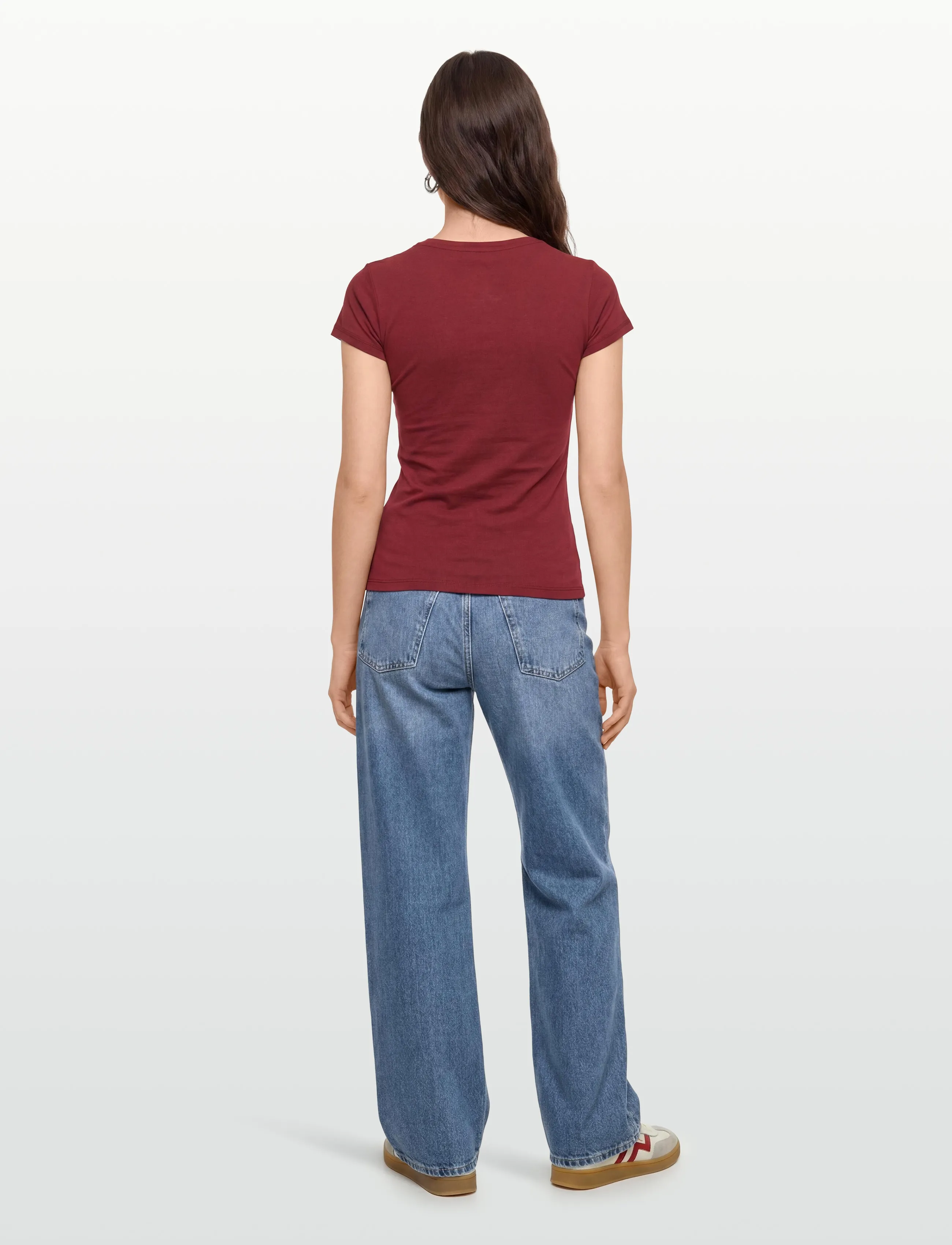 Replay - SLIM   JERSEY T-Shirt - laveste priser - red - 4
