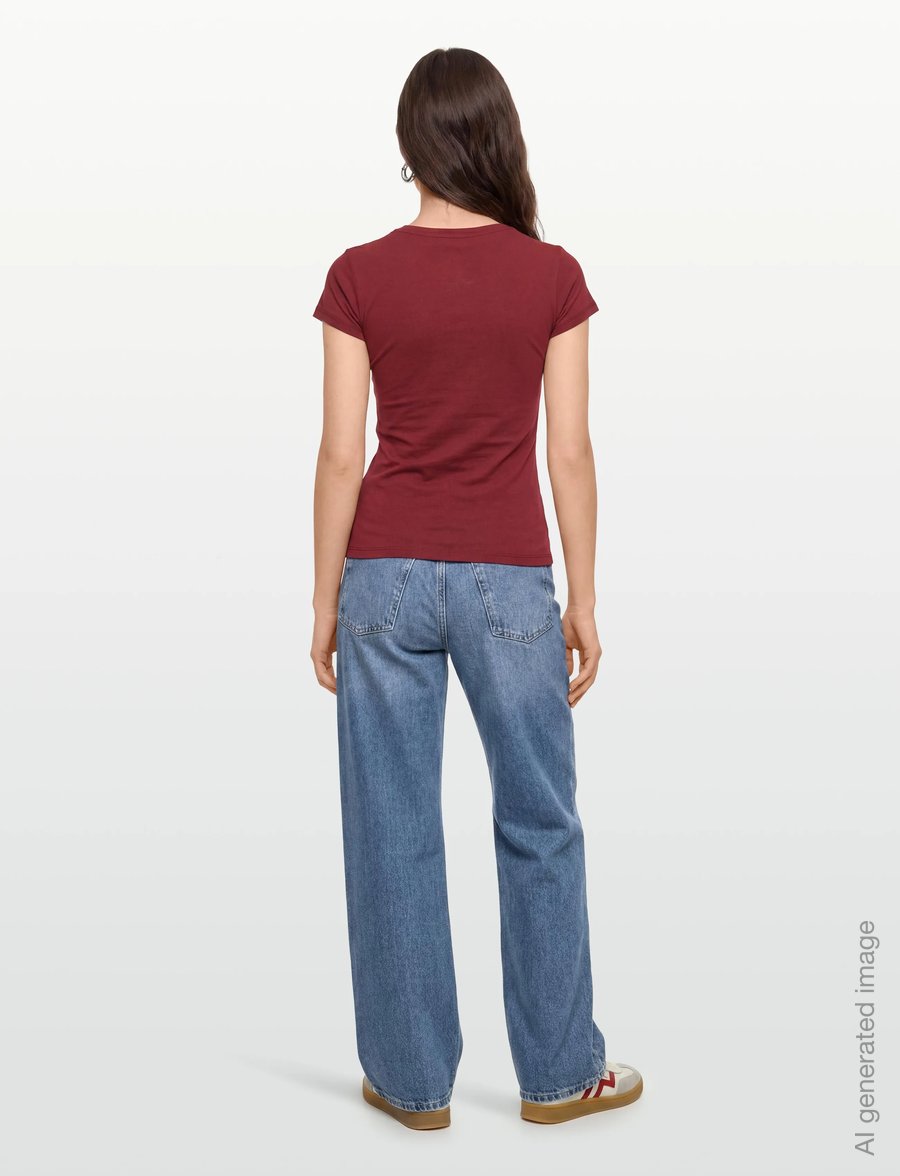 Replay - SLIM JERSEY T-Shirt - t-shirts - red - 4