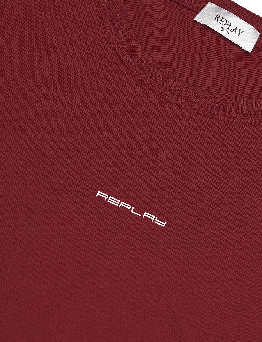 Replay - SLIM JERSEY T-Shirt - red - 2