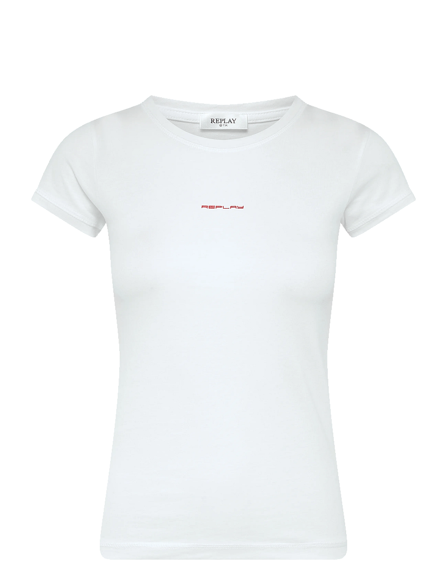 Replay - SLIM JERSEY T-Shirt - t-shirts - white - 0
