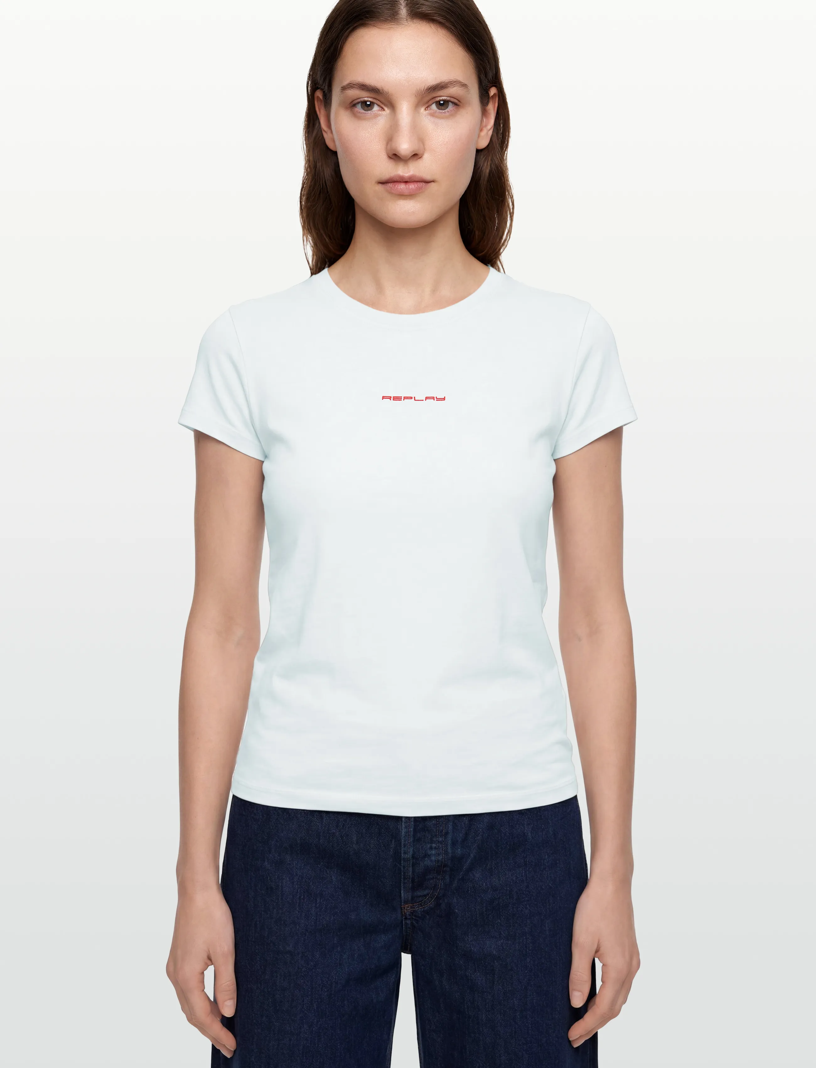 Replay - SLIM   JERSEY T-Shirt - t-shirts - white - 3