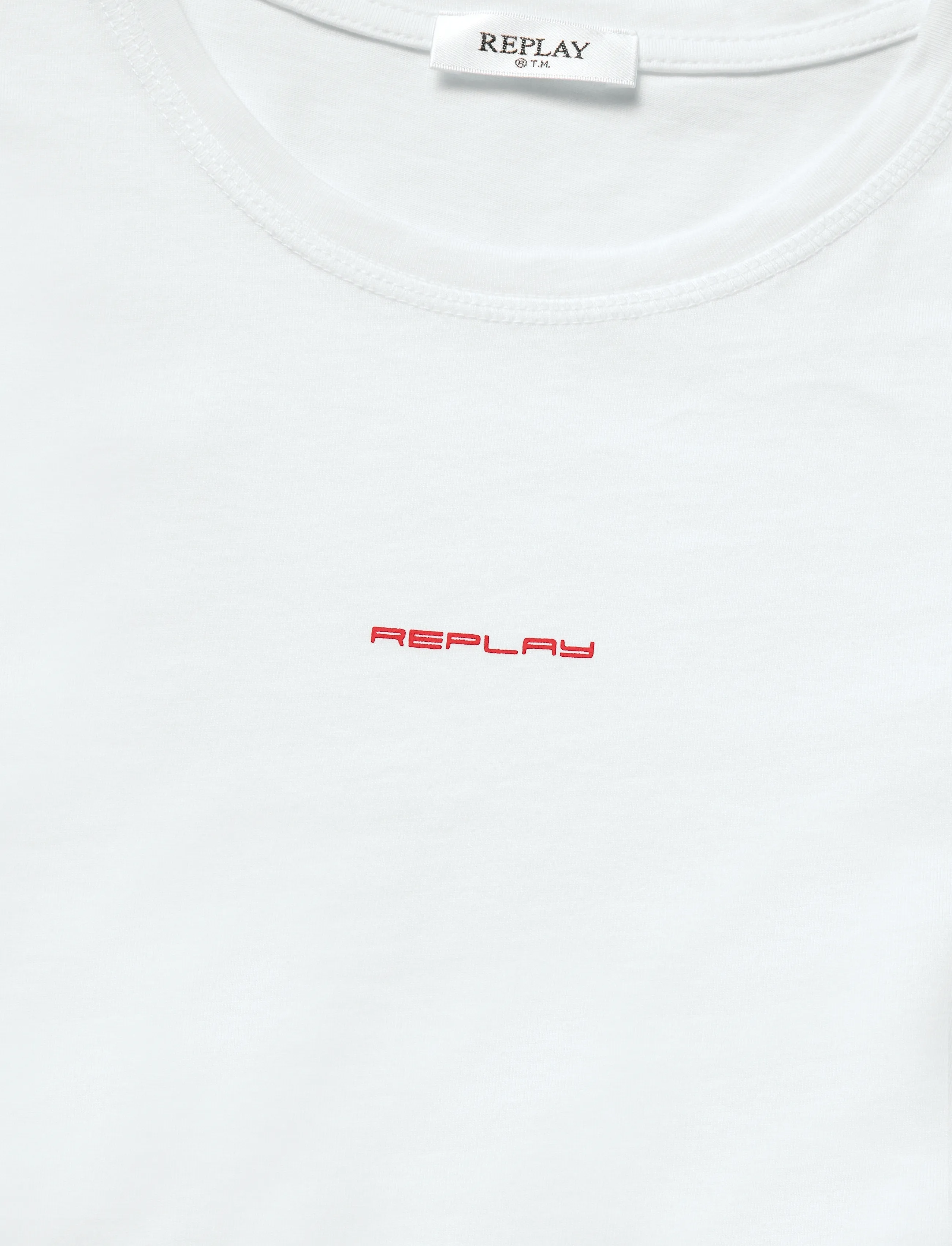 Replay - SLIM   JERSEY T-Shirt - t-shirts - white - 2