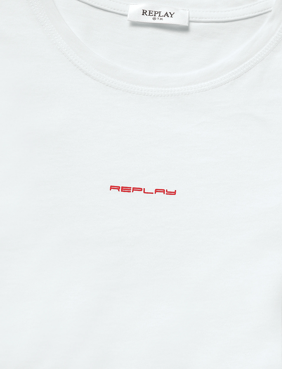 Replay - SLIM JERSEY T-Shirt - t-shirts - white - 2